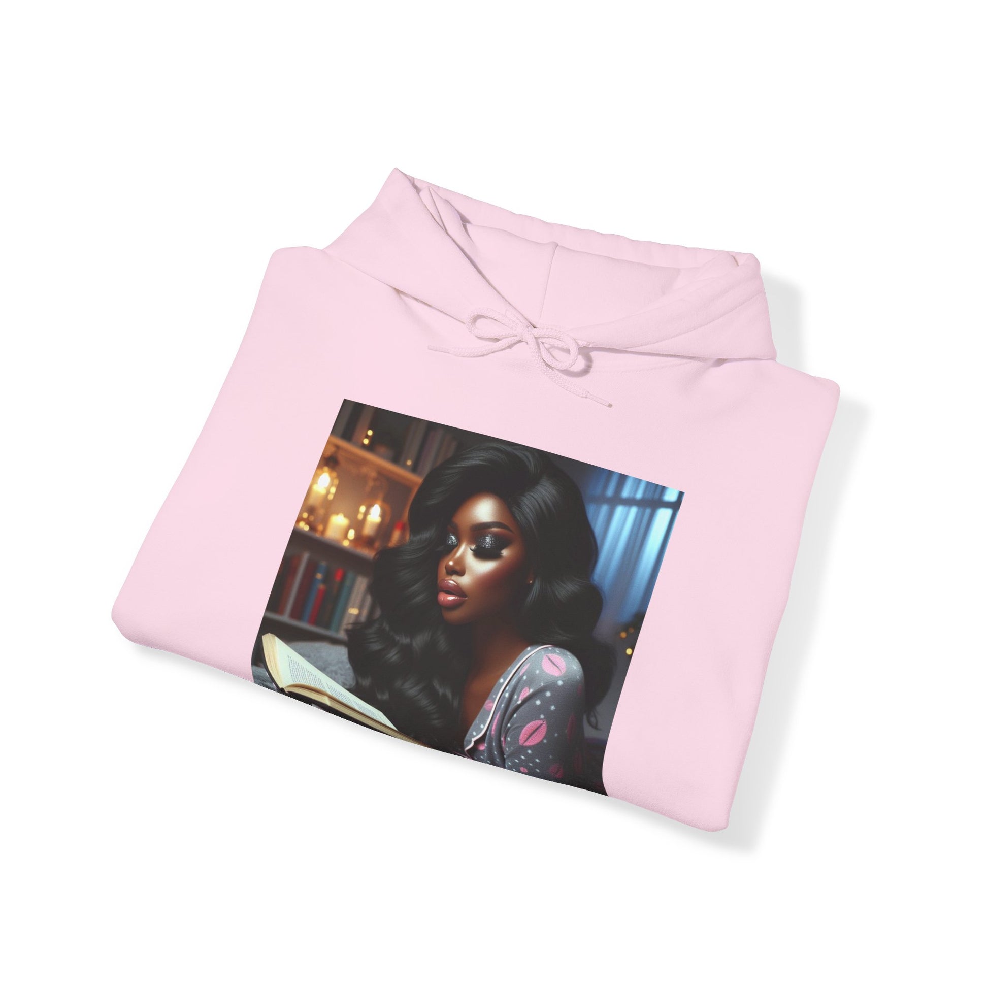 Late Night Book Hoodie Hoodie Printify