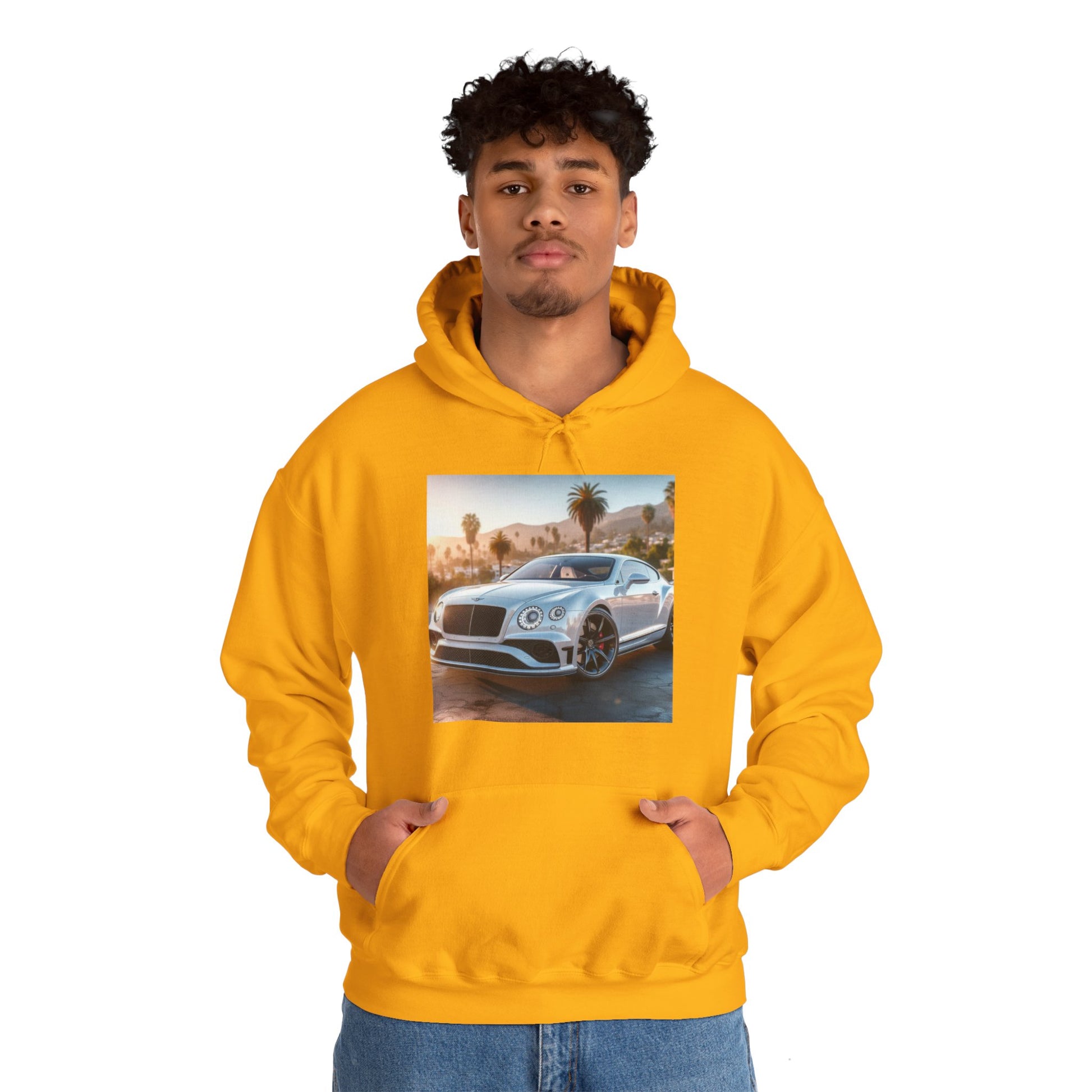 Silver Bentley Hoodie Hoodie Printify
