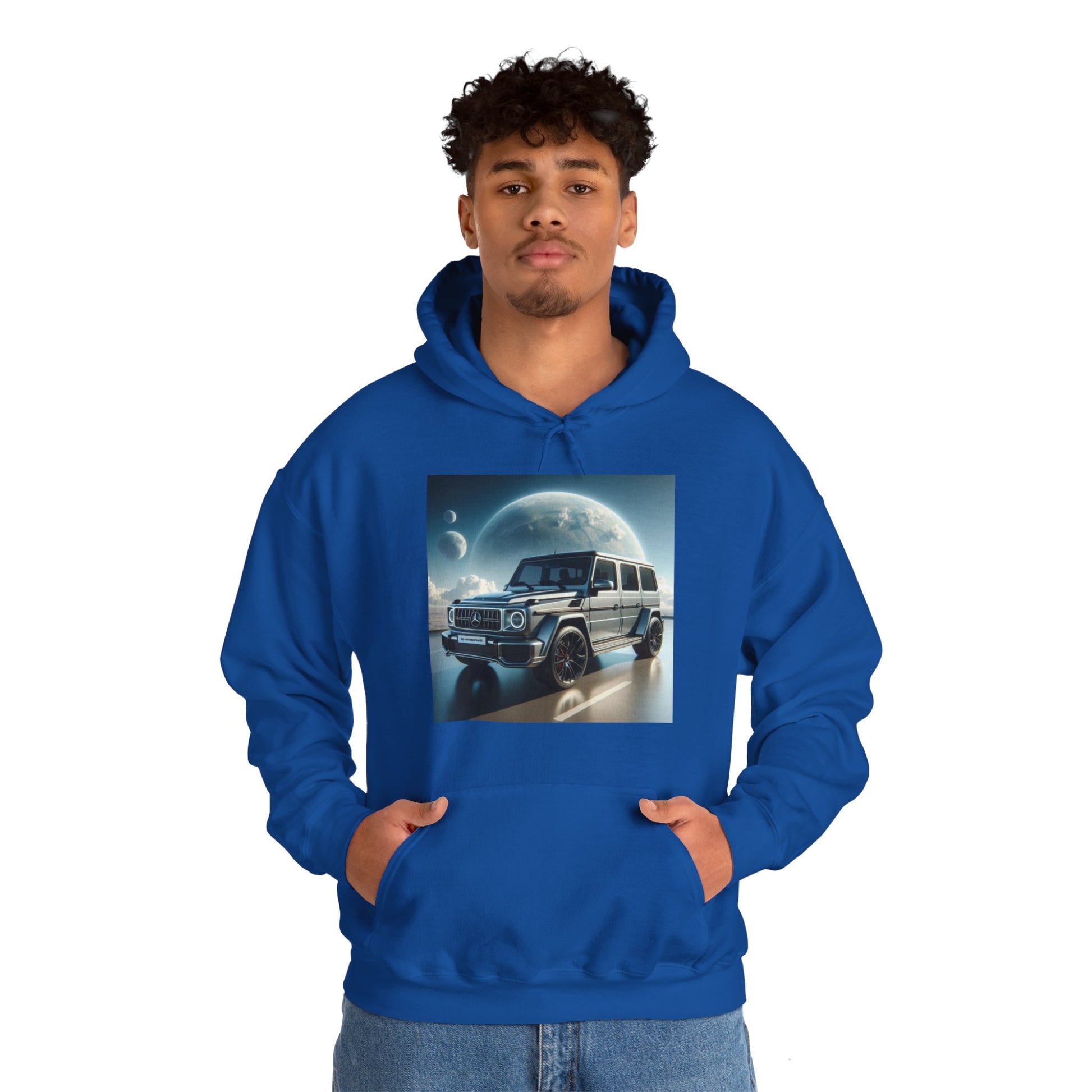 Silver G-Wagon Hoodie Hoodie Printify