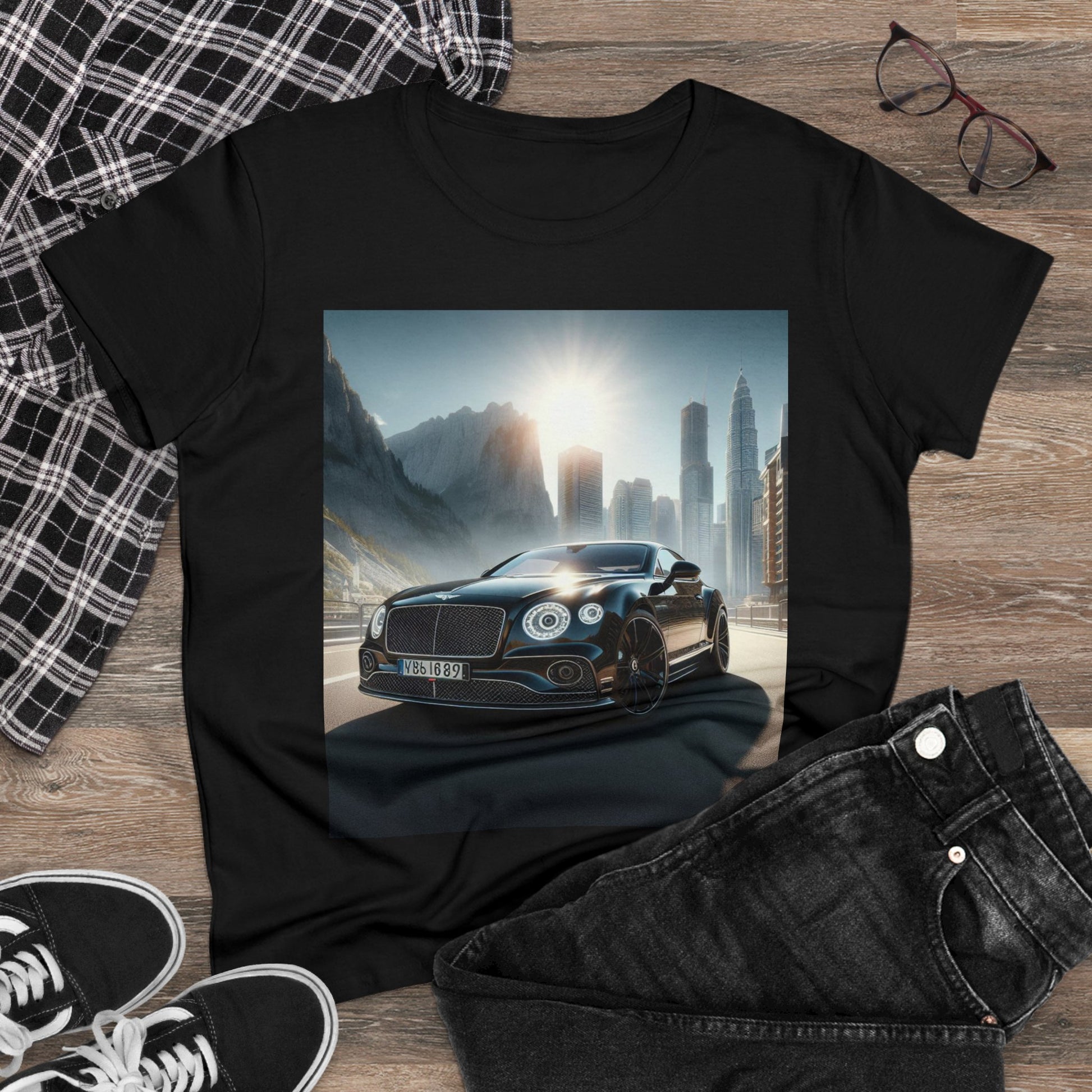 Black Bentley T-Shirt T-Shirt Printify