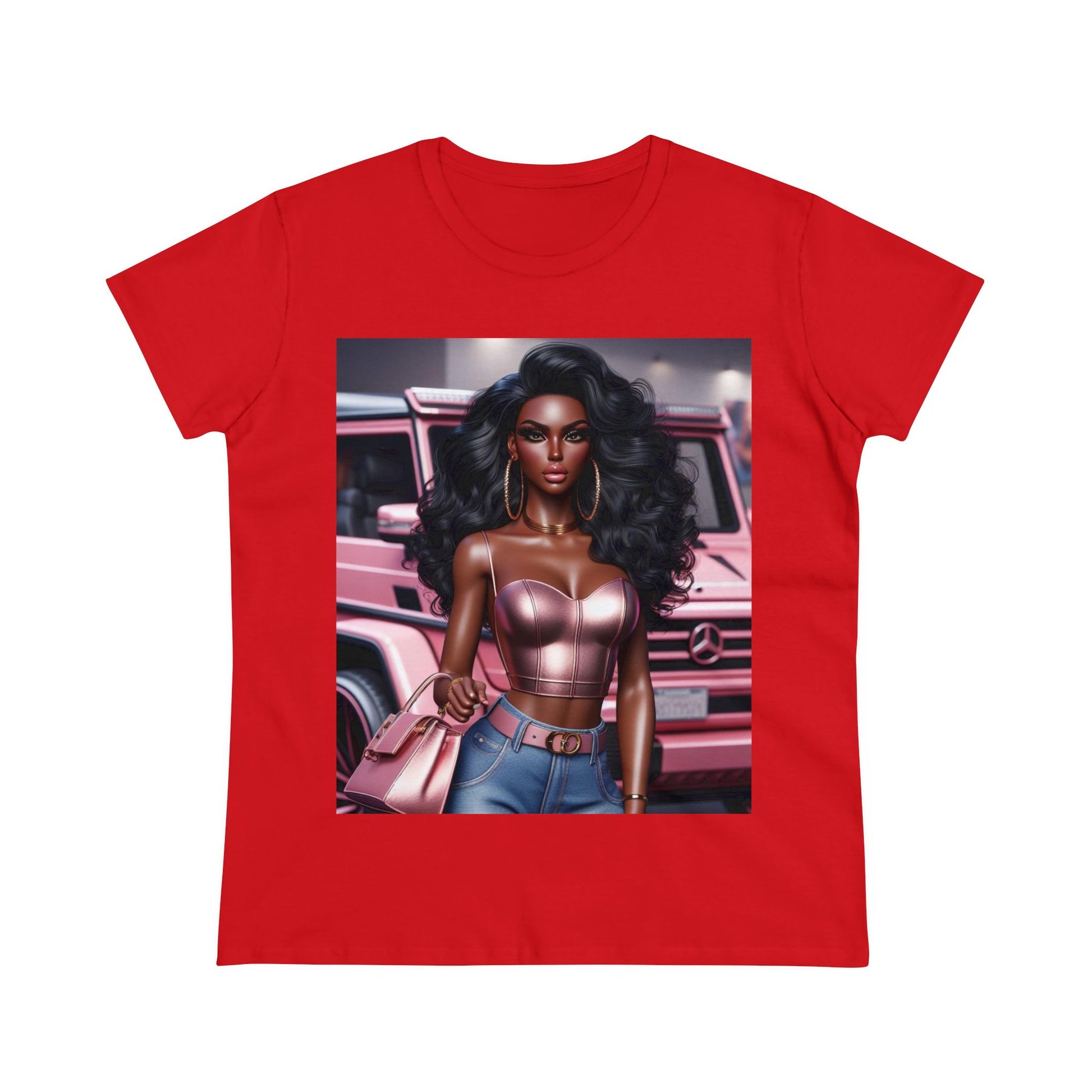 Pink Luxury T-Shirt T-Shirt Printify Red S
