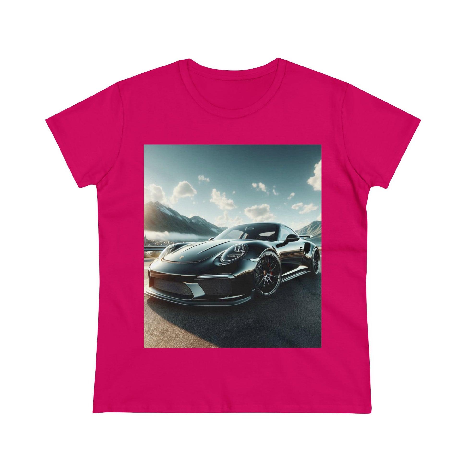 Black Porsche T-Shirt T-Shirt Printify Heliconia S