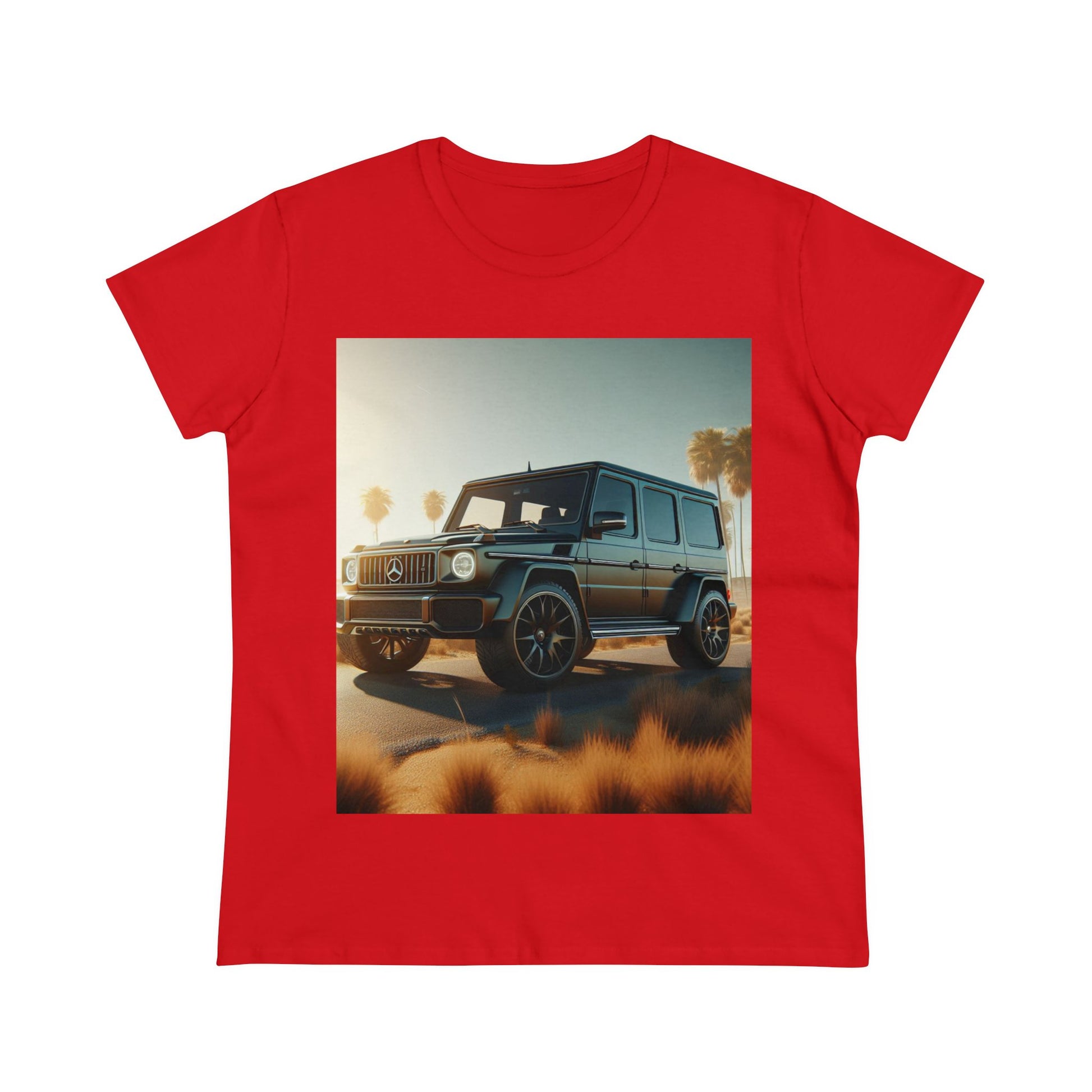 Black G-Wagon T-Shirts T-Shirt Printify Red S