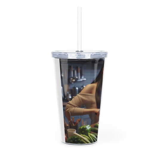 Dinner Time Tumbler with Straw Mug Printify