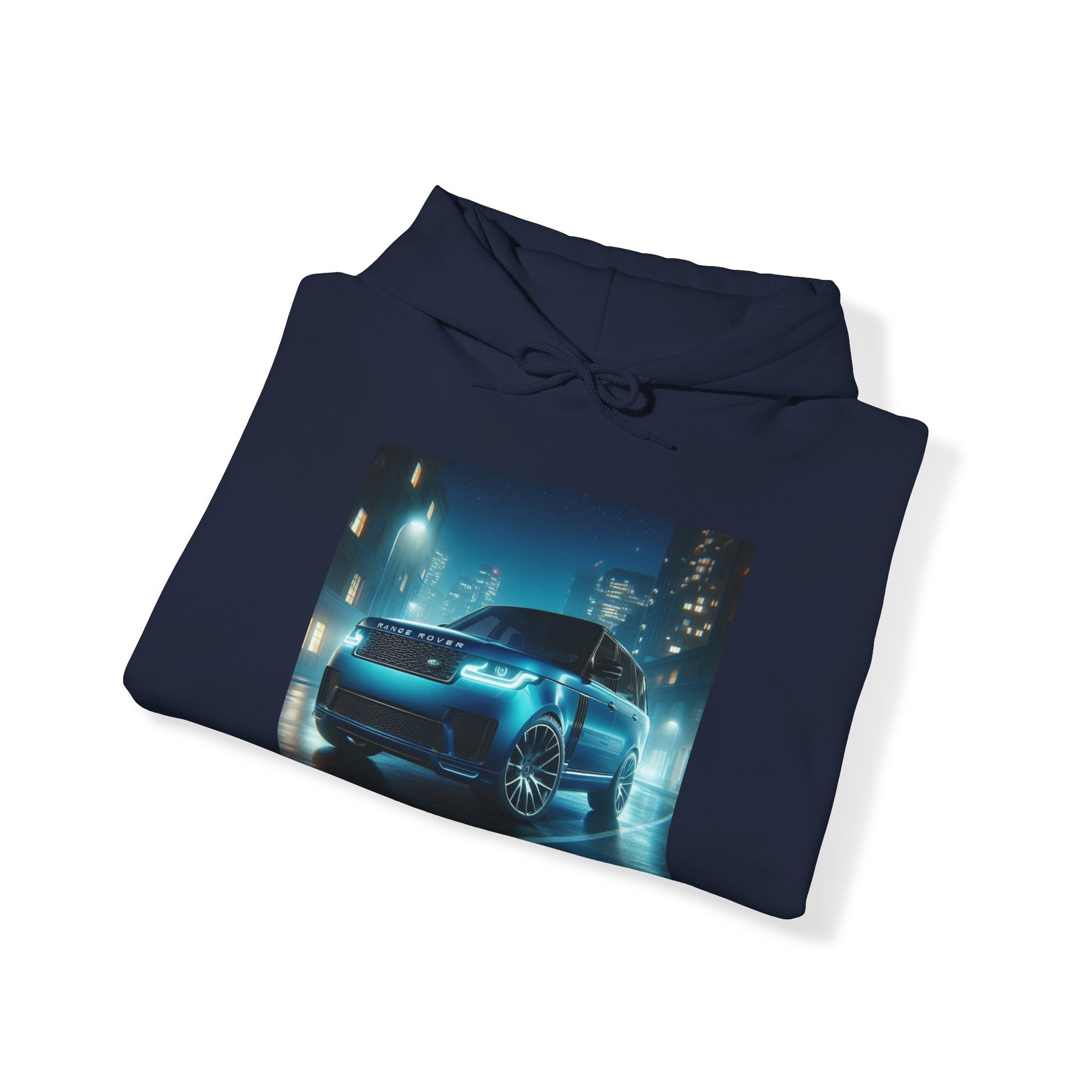 Blue Range Rover Hoodie Hoodie Printify