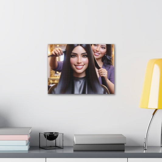 Hair Day Canvas Canvas Printify 16″ x 12″ (Horizontal) 0.75''