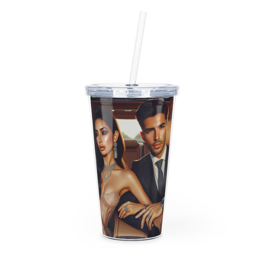 Elegant Drive Tumbler with Straw Mug Printify 20oz Transparent