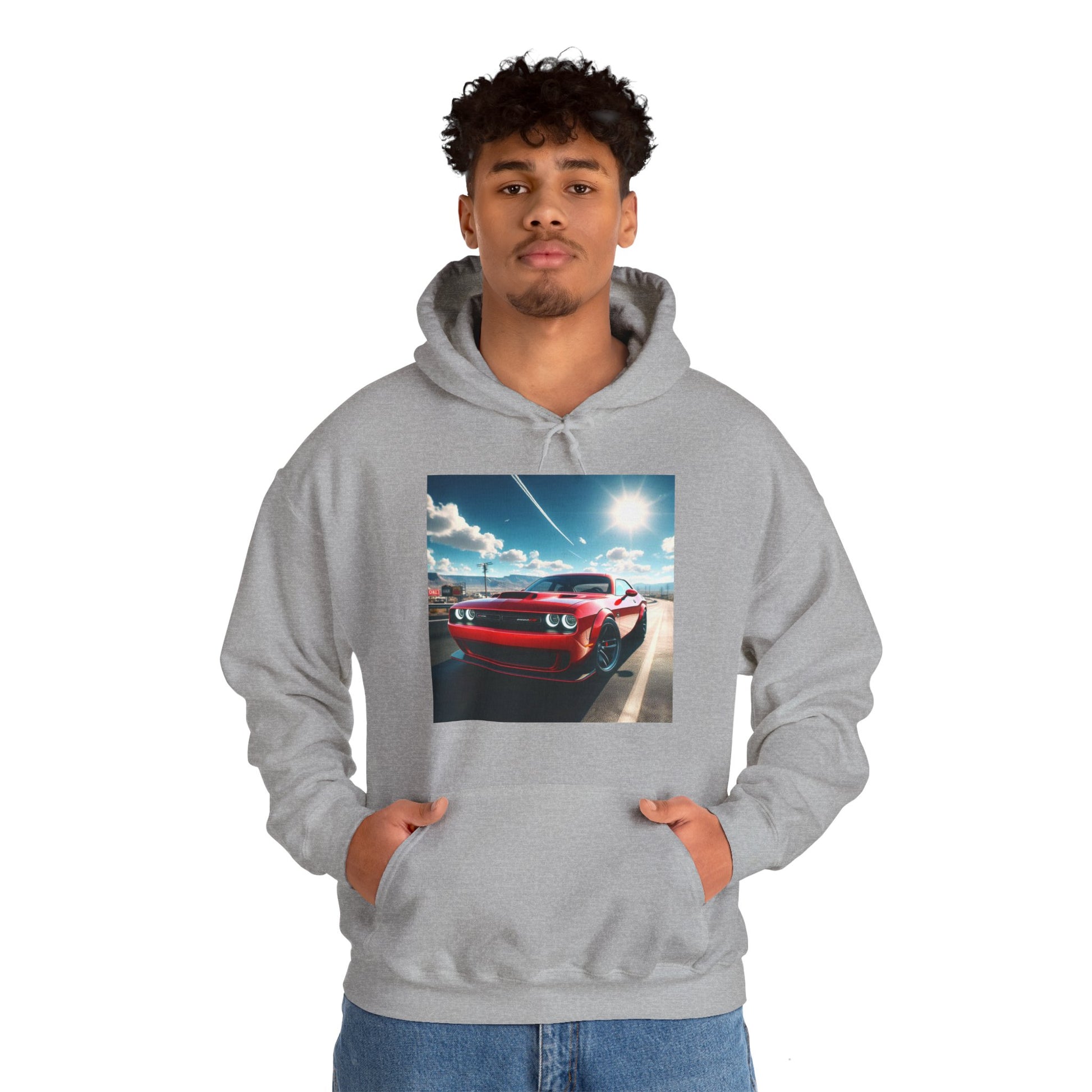Red Challenger Hoodie Hoodie Printify