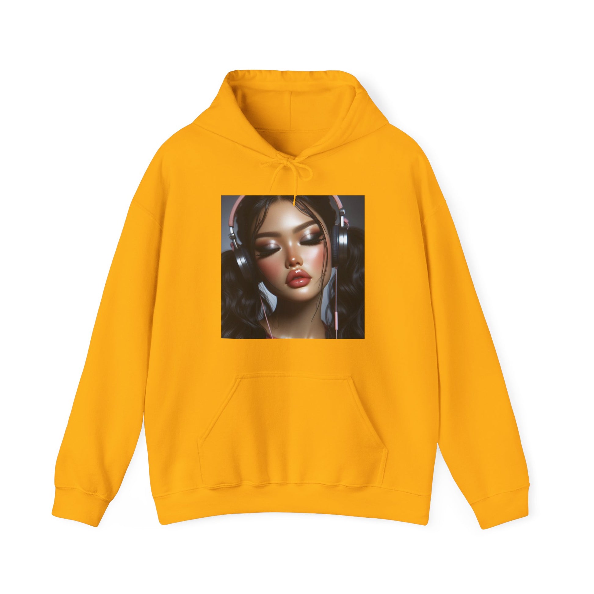 Music Vibes Hoodie Hoodie Printify Gold S