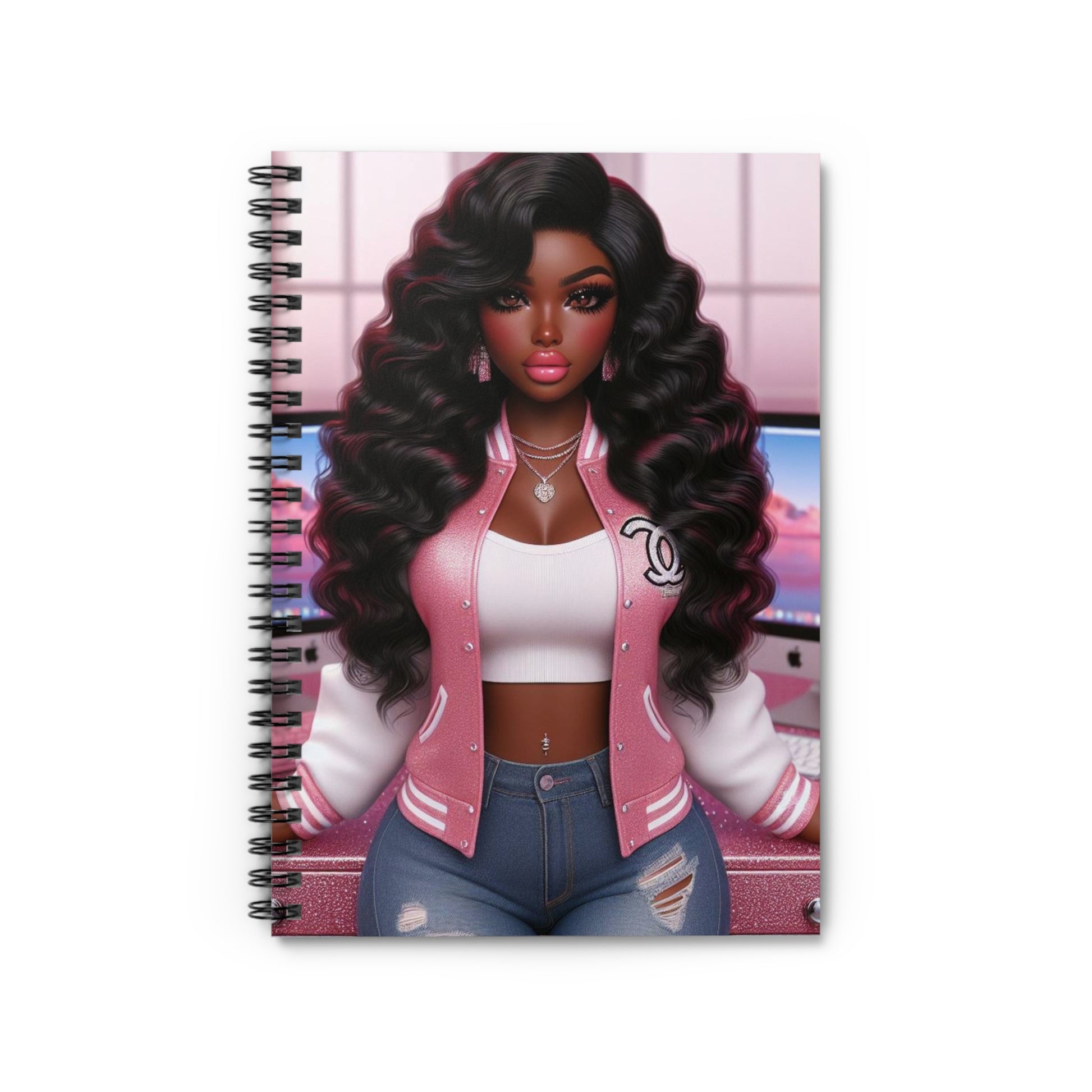 Pink Everything Spiral Notebook Paper products Printify One Size