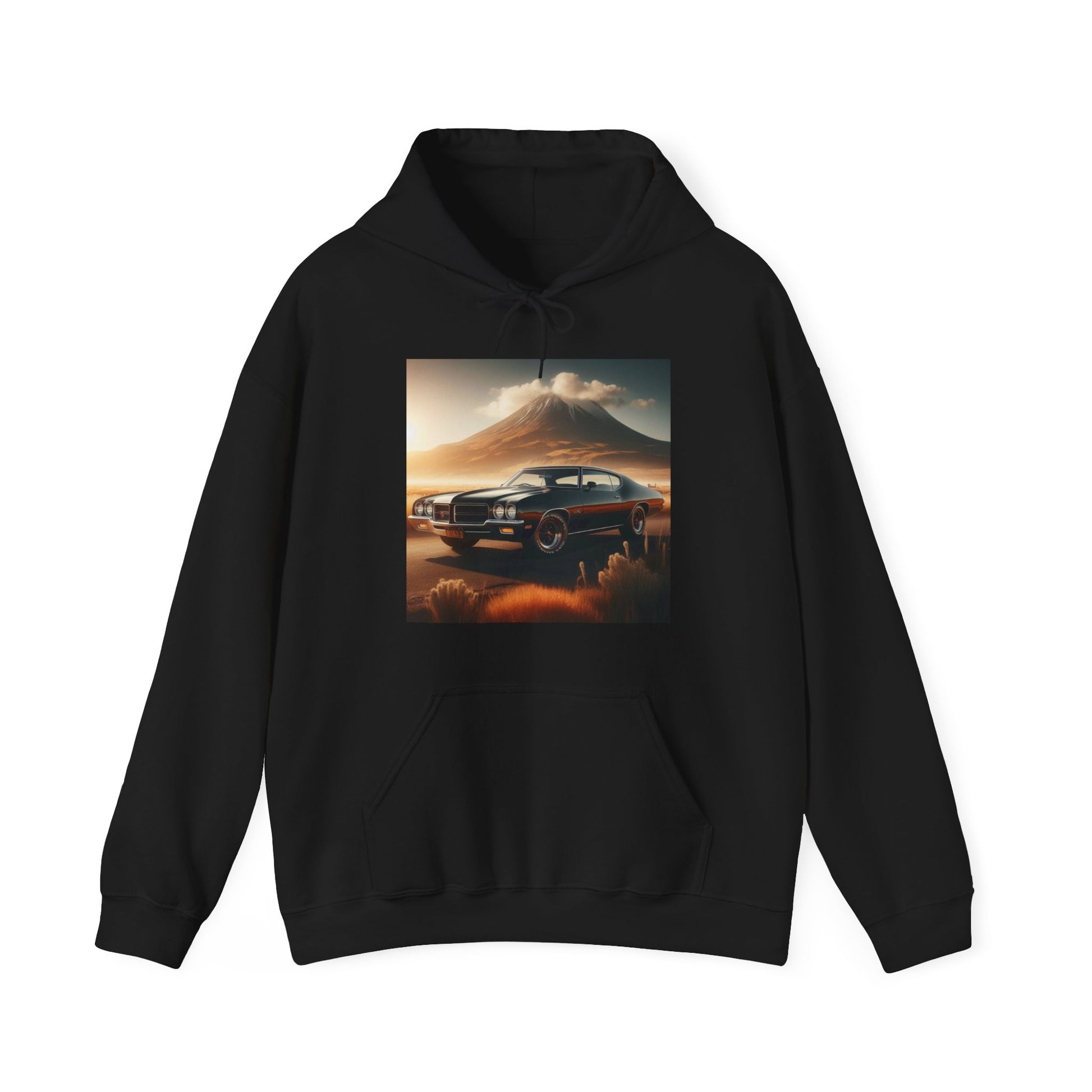 1972 Black Buick Gran Sport Hoodie Hoodie Printify Black S