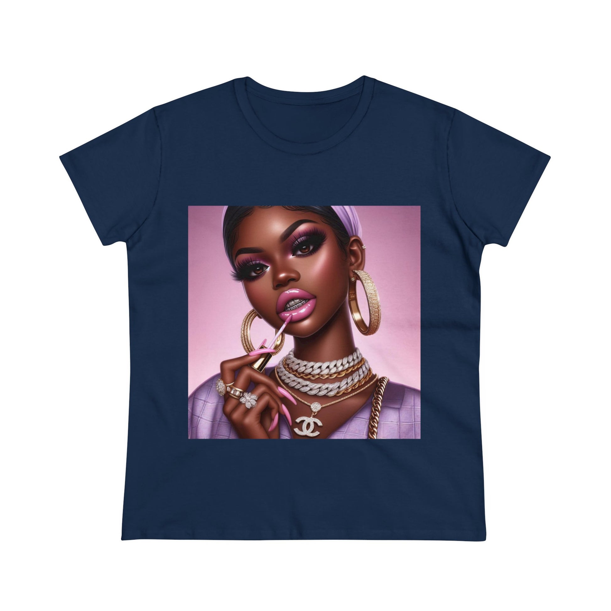 Gloss Up T-Shirt T-Shirt Printify Navy S