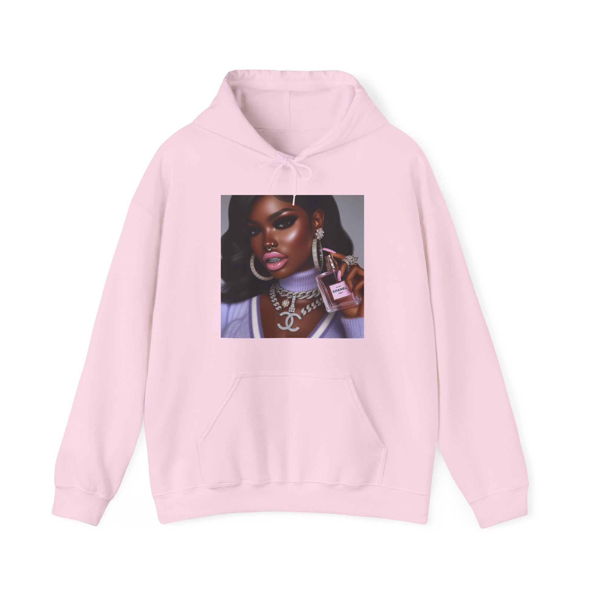 Chanel Please Hoodie Hoodie Printify Light Pink S