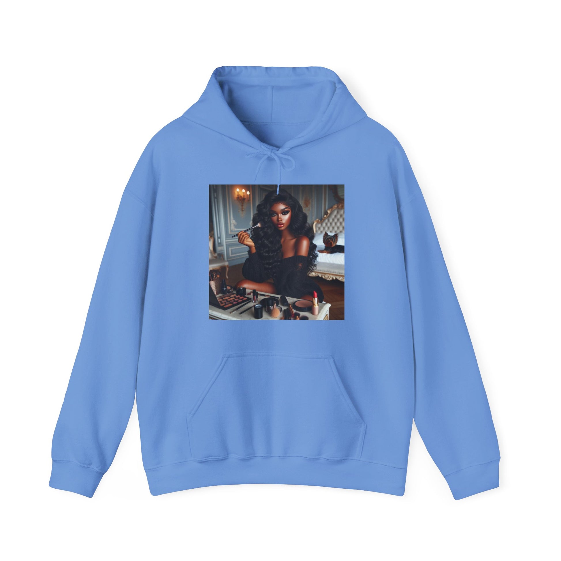 Make Up Time Hoodie Hoodie Printify Carolina Blue S
