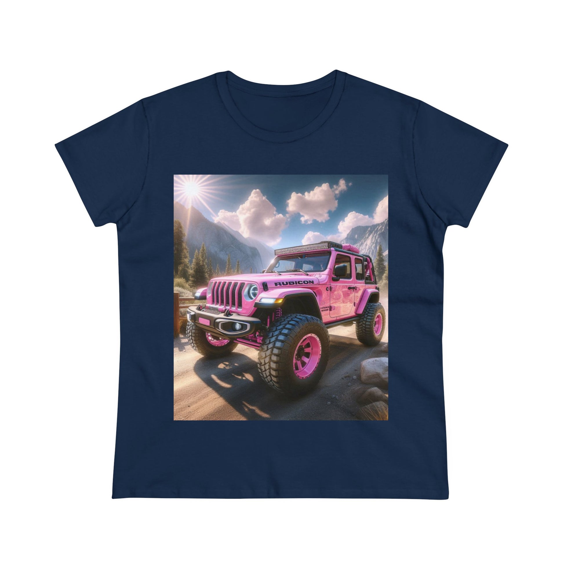 Pink Rubicon T-Shirt T-Shirt Printify Navy S
