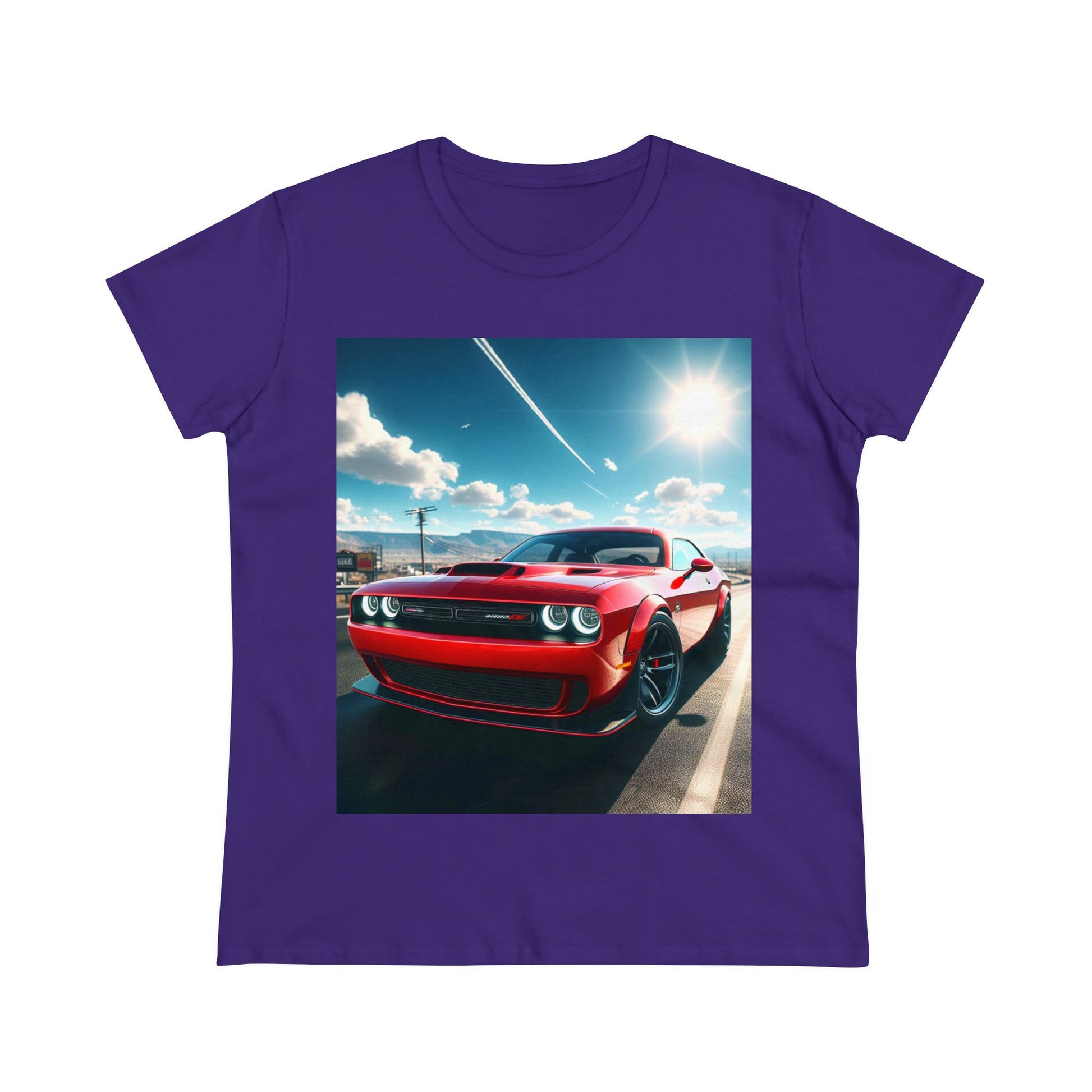 Red Challenger T-Shirt T-Shirt Printify Purple S