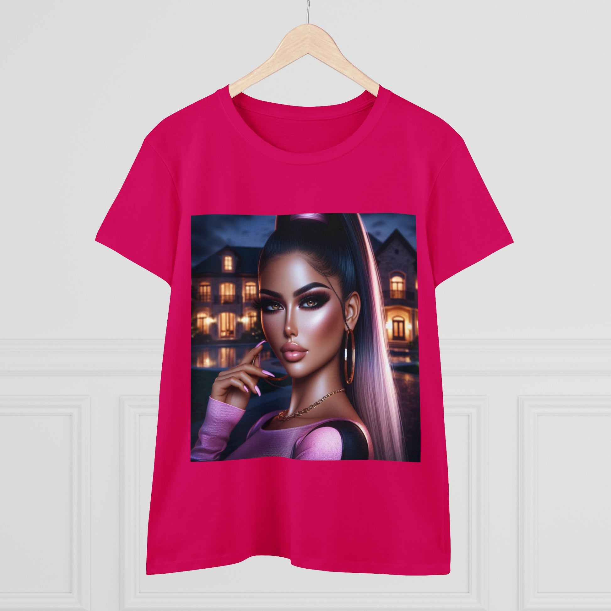Pink at Night T-Shirt T-Shirt Printify