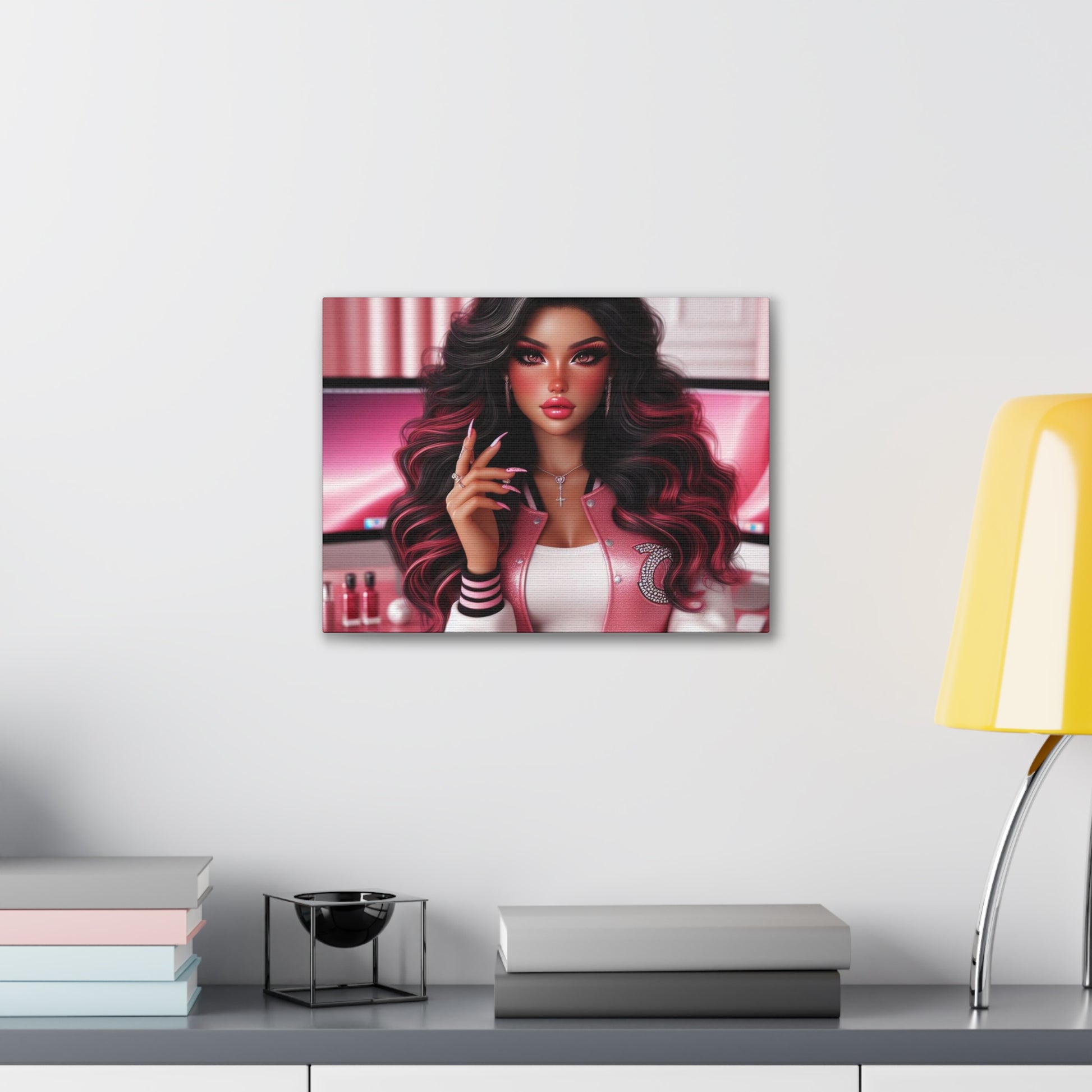 Pink Everything Canvas Canvas Printify 16″ x 12″ (Horizontal) 0.75''