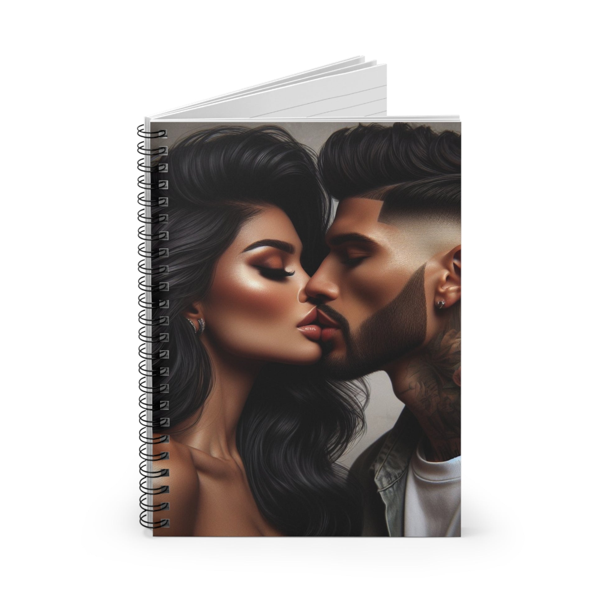 Kiss Me Spiral Notebook Paper products Printify