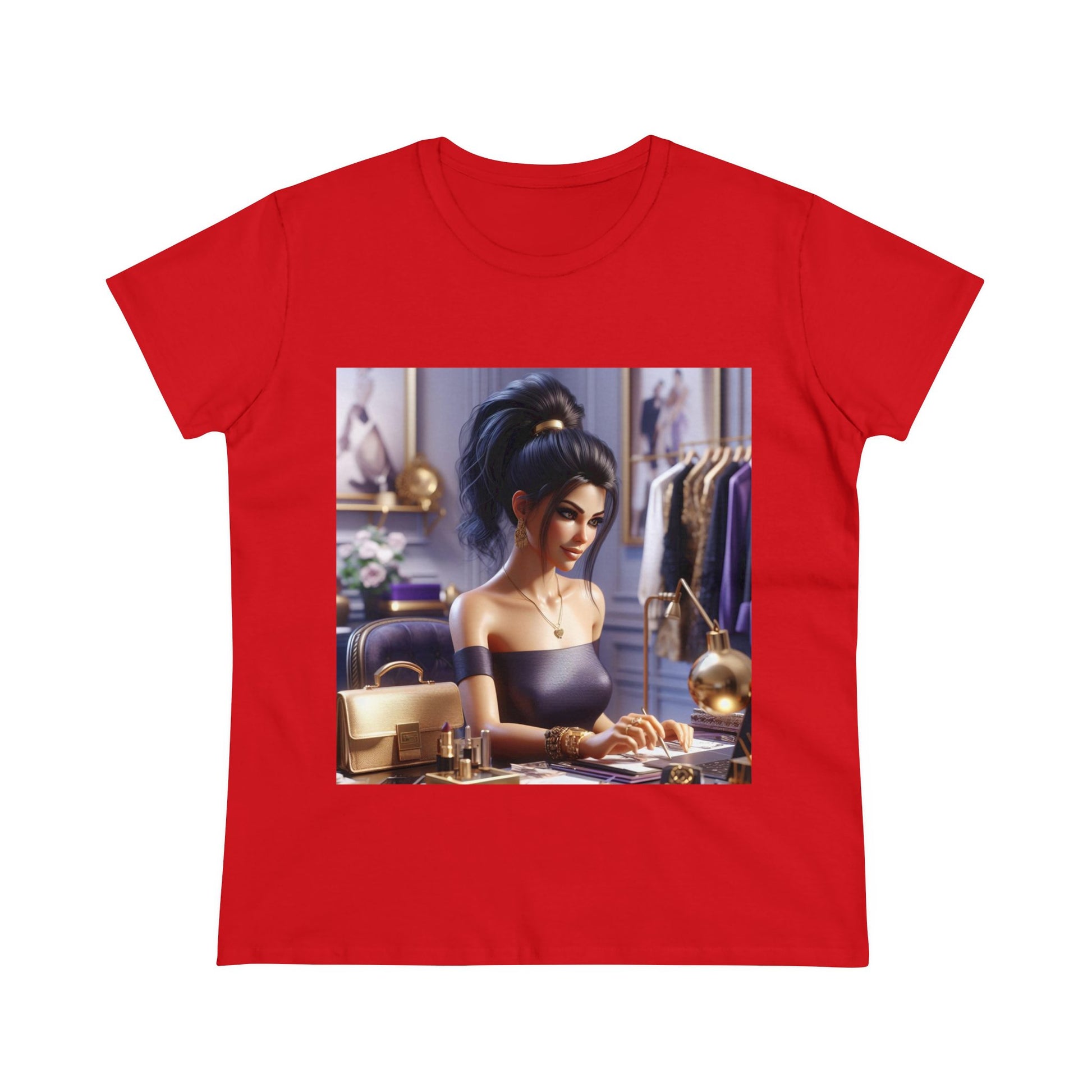 Fashion and Beauty T-Shirt T-Shirt Printify Red S