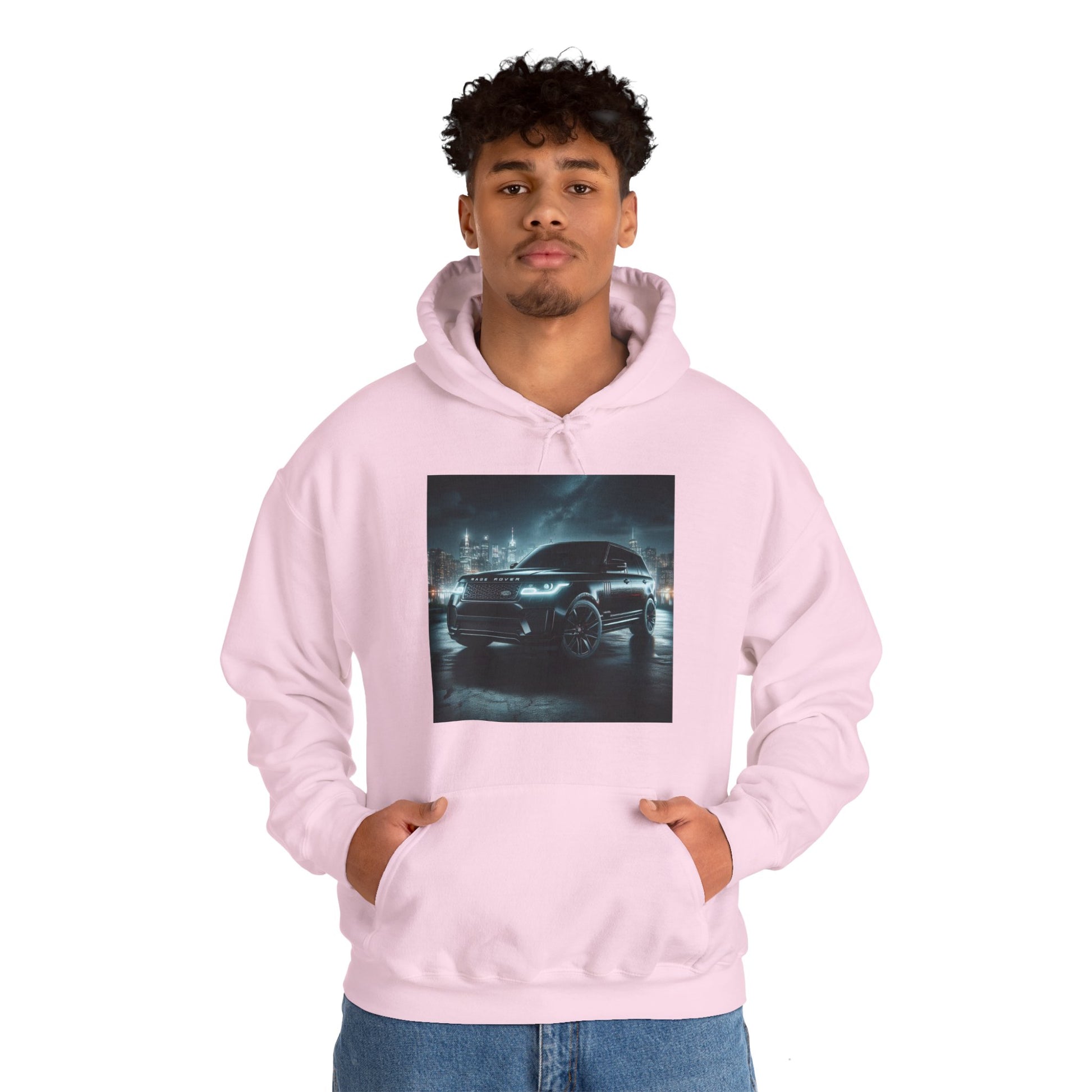Black Range Rover Hoodie Hoodie Printify