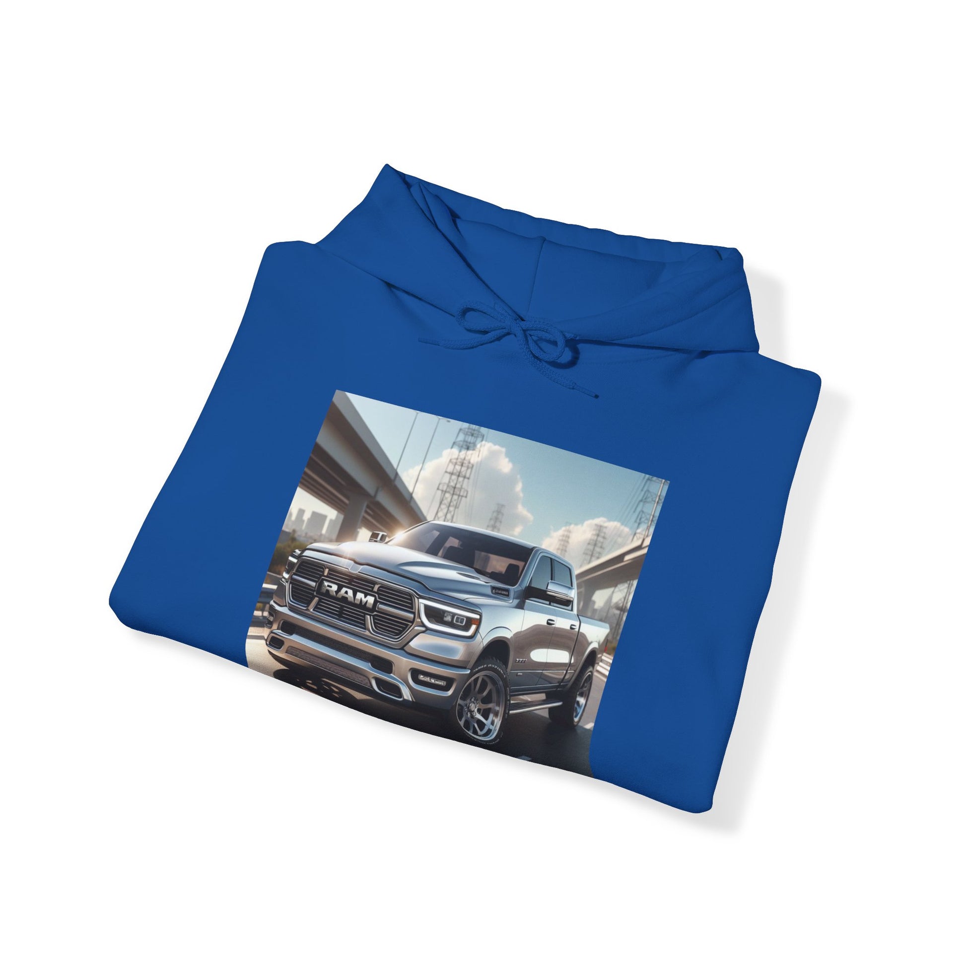 Silver Dodge Ram Hoodie Hoodie Printify