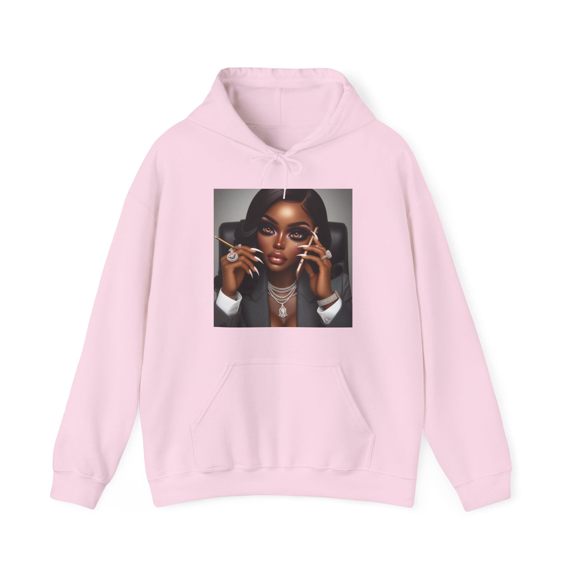 Business Call Hoodie Hoodie Printify Light Pink S