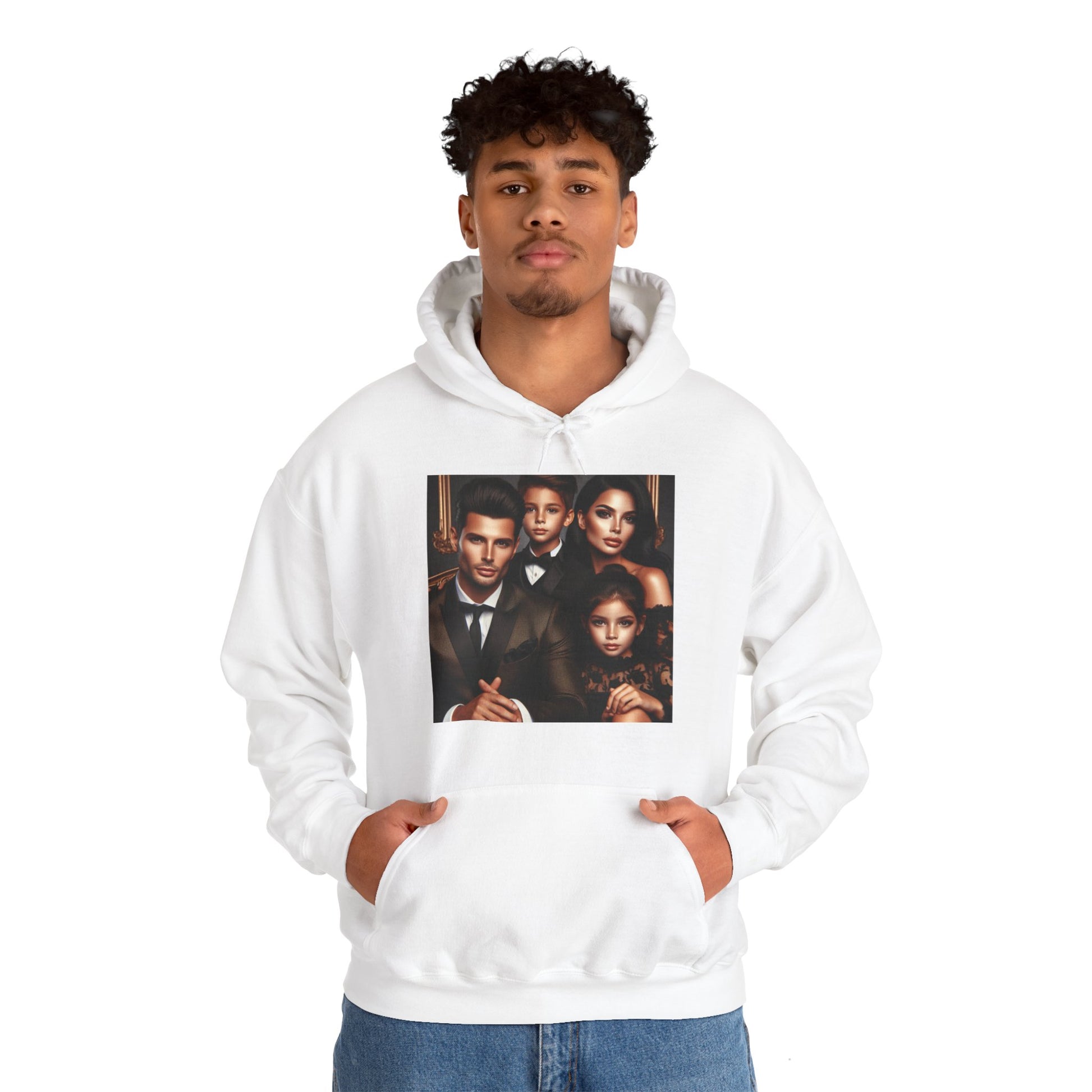 Family Portrait Hoodie Hoodie Printify