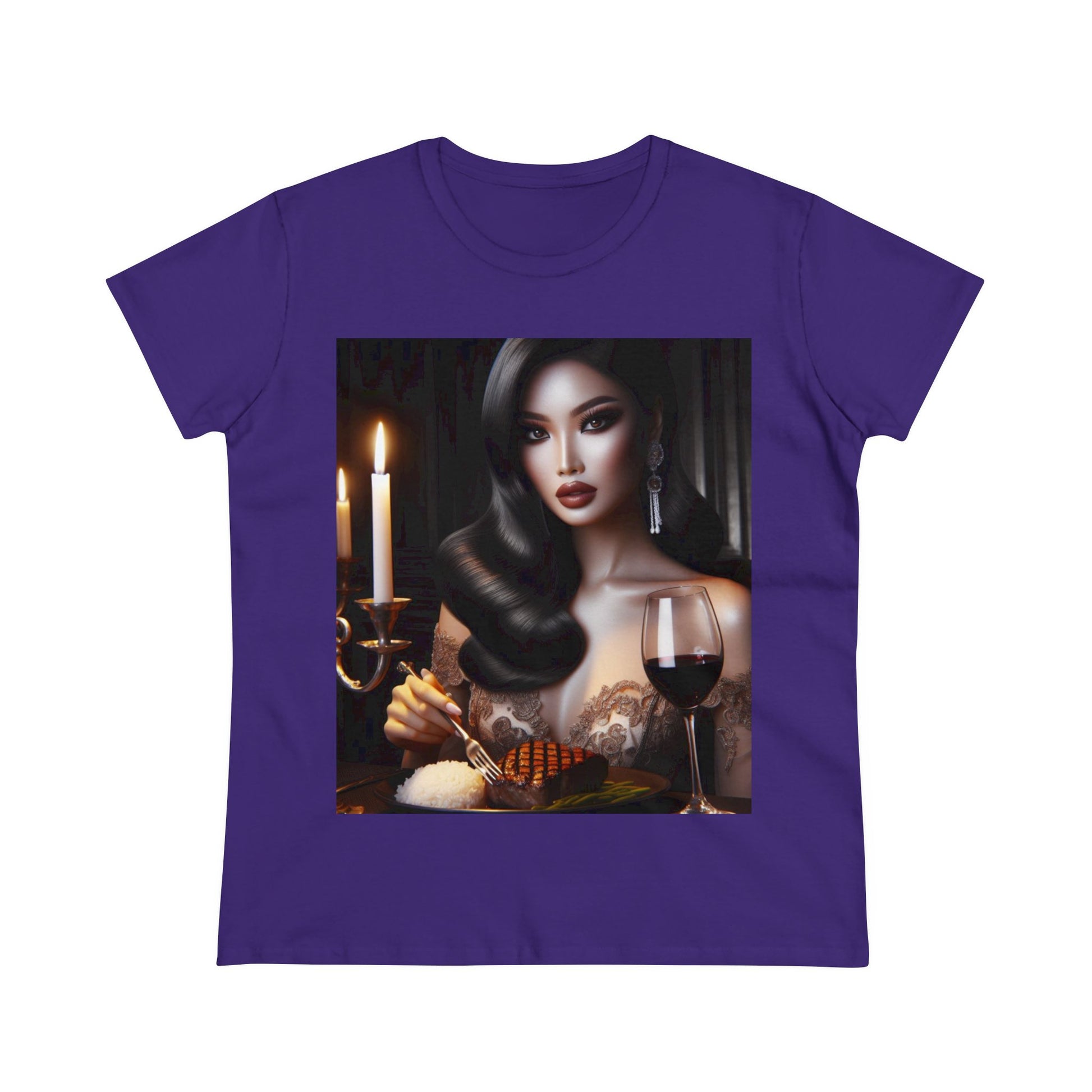 Elegant Meal T-Shirt T-Shirt Printify Purple S