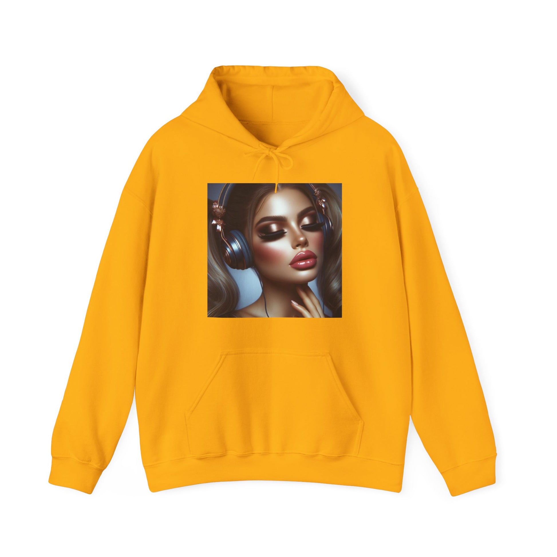 Music Vibes Hoodie Hoodie Printify Gold S