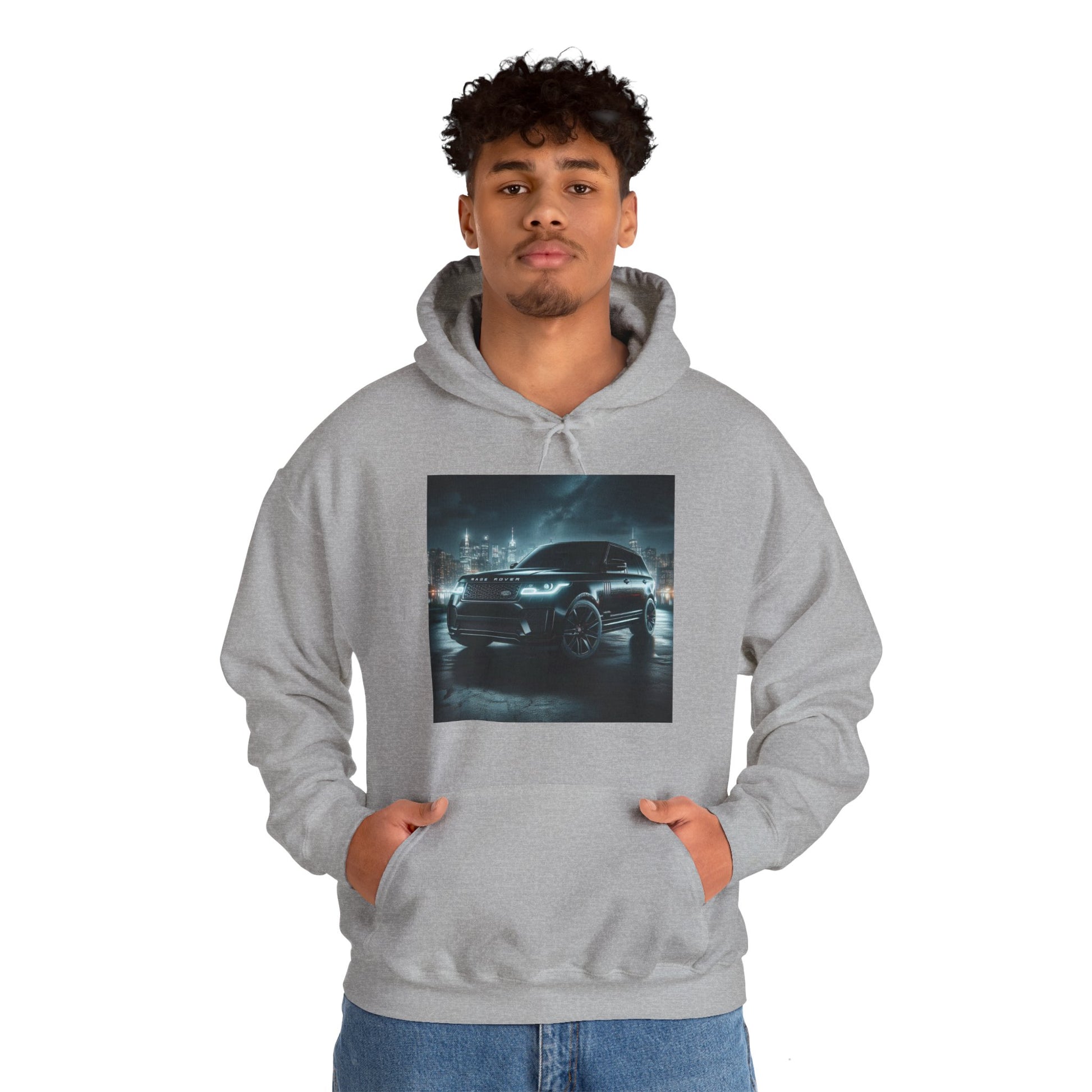 Black Range Rover Hoodie Hoodie Printify