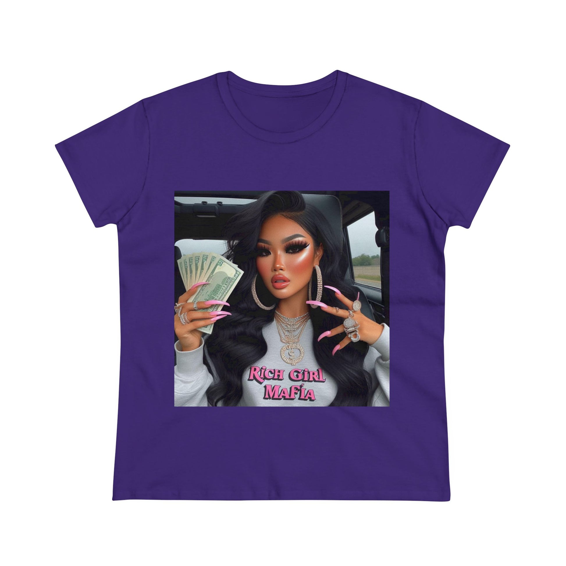 Rich Girl Mafia T-Shirt T-Shirt Printify Purple S
