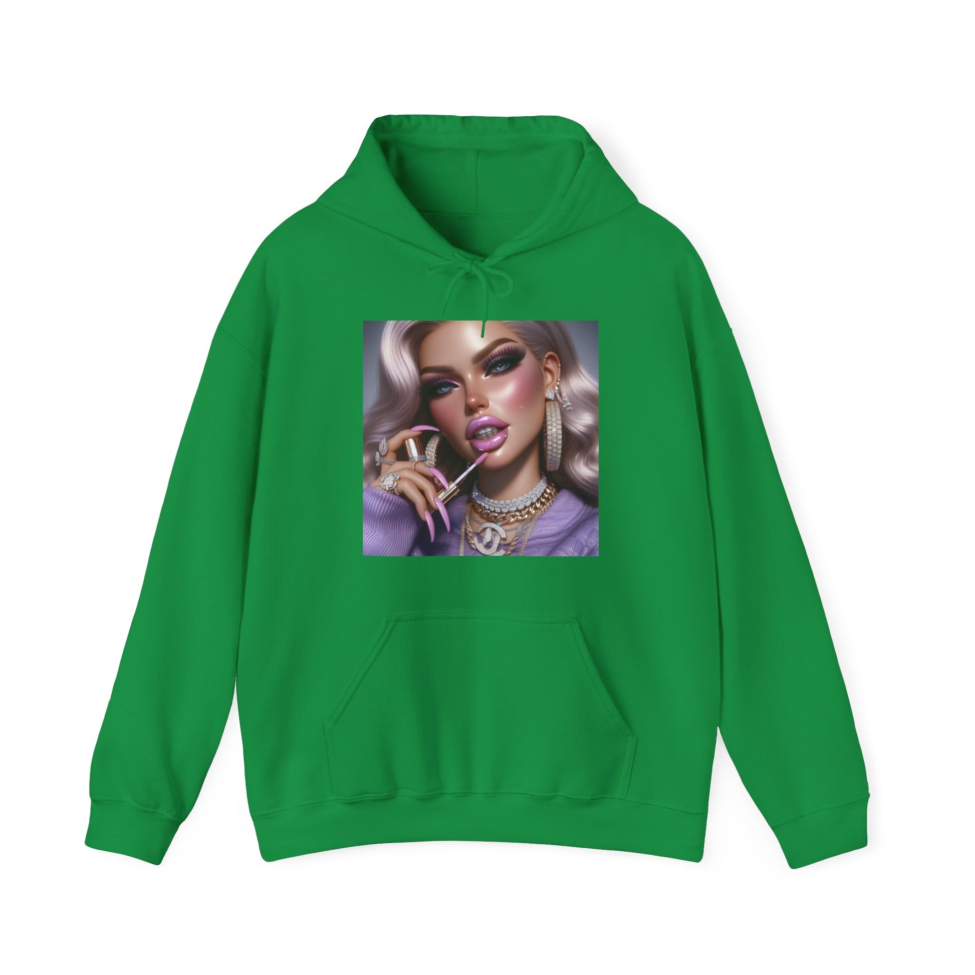 Gloss Up Hoodie Hoodie Printify Irish Green S