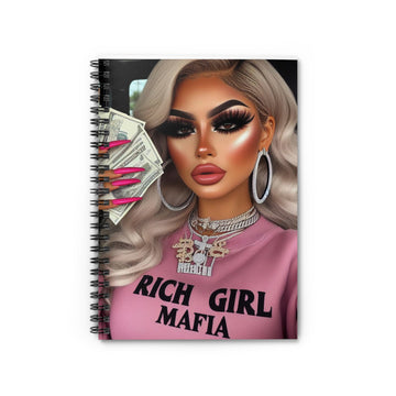 Rich Girl Mafia Spiral Notebook Paper products Printify One Size