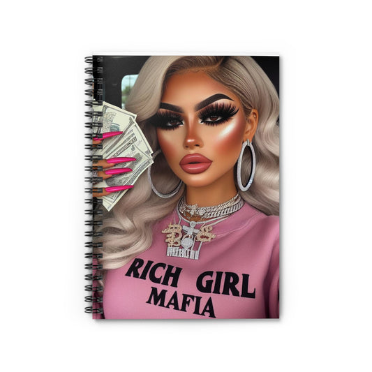 Rich Girl Mafia Spiral Notebook Paper products Printify One Size