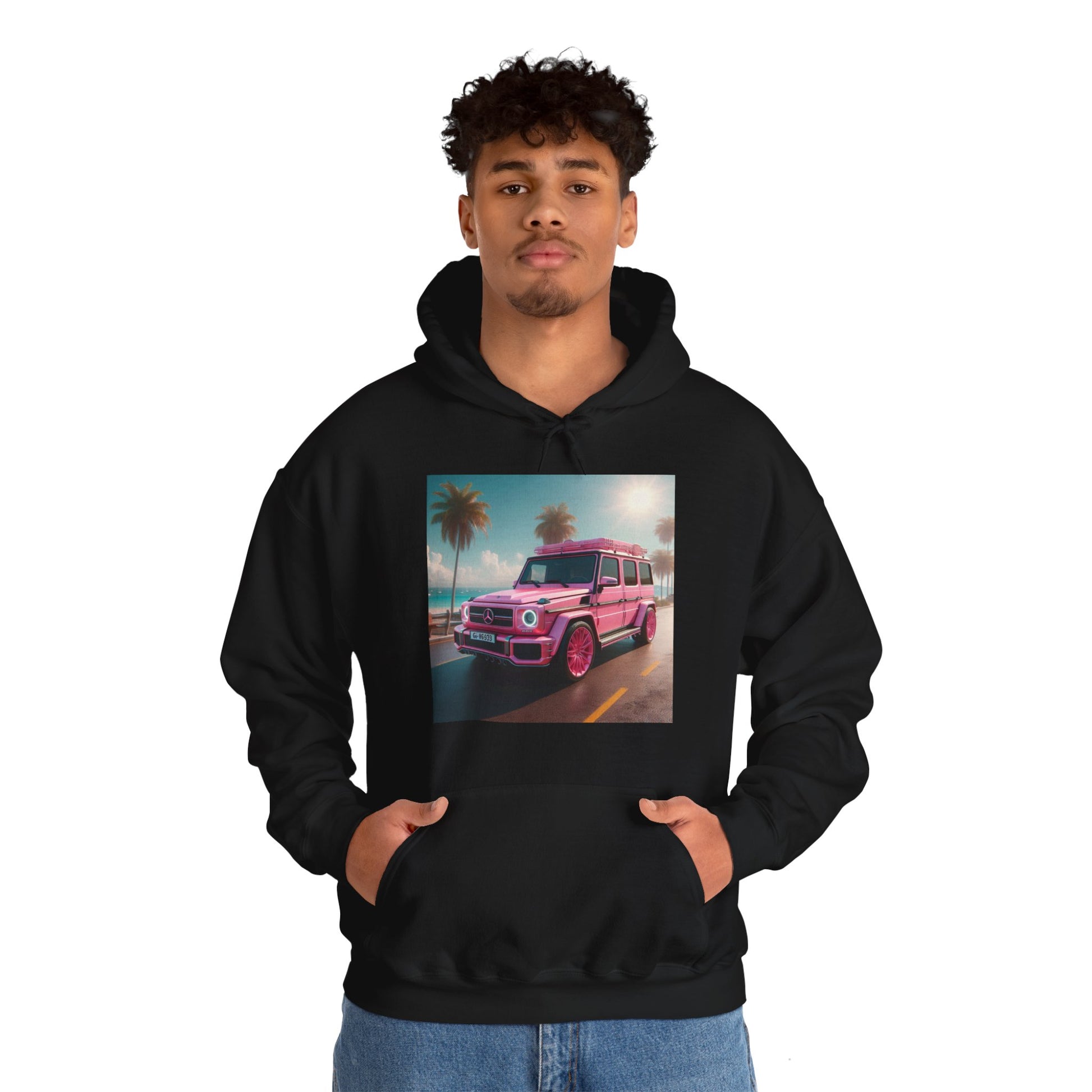 Pink G-Wagon Hoodie Hoodie Printify