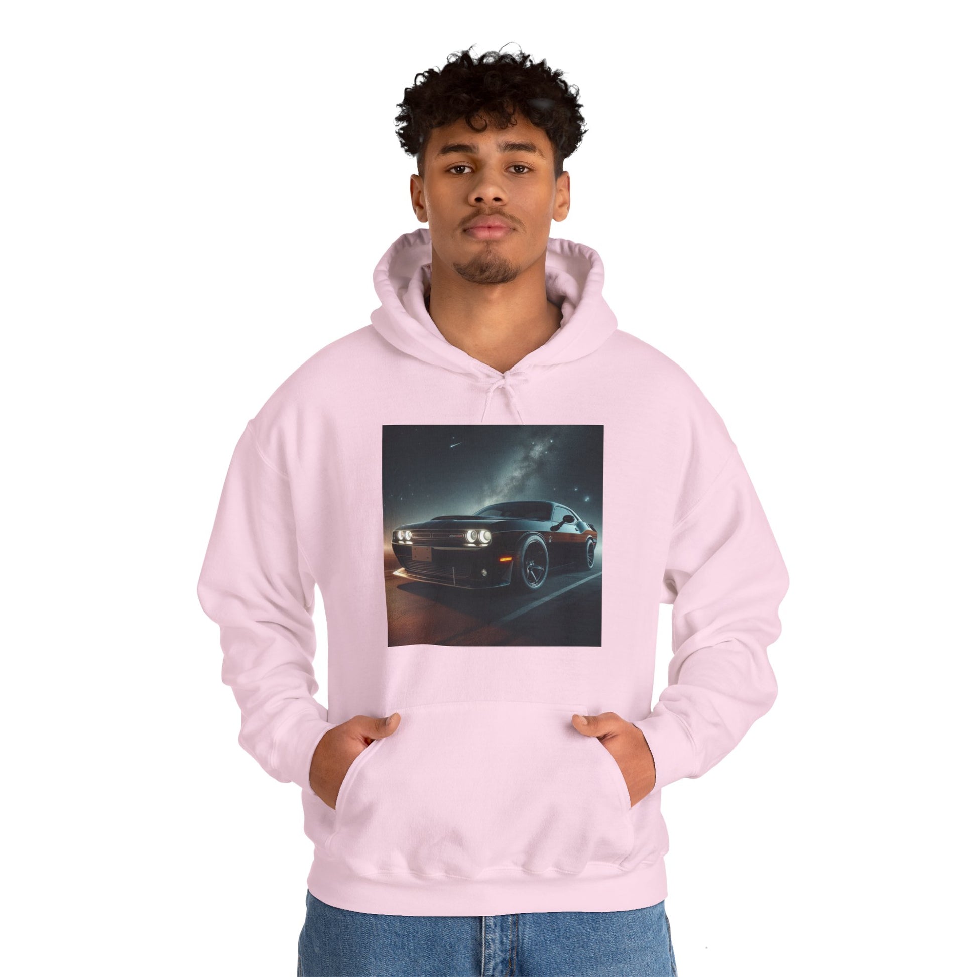 Black Challenger Hoodie Hoodie Printify