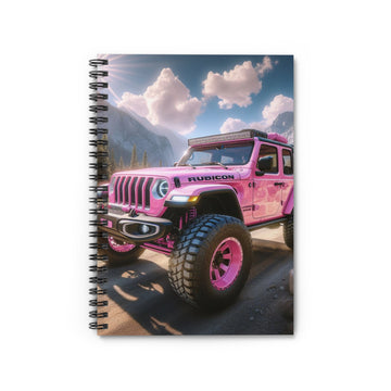 Pink Rubicon Spiral Notebook Paper products Printify One Size