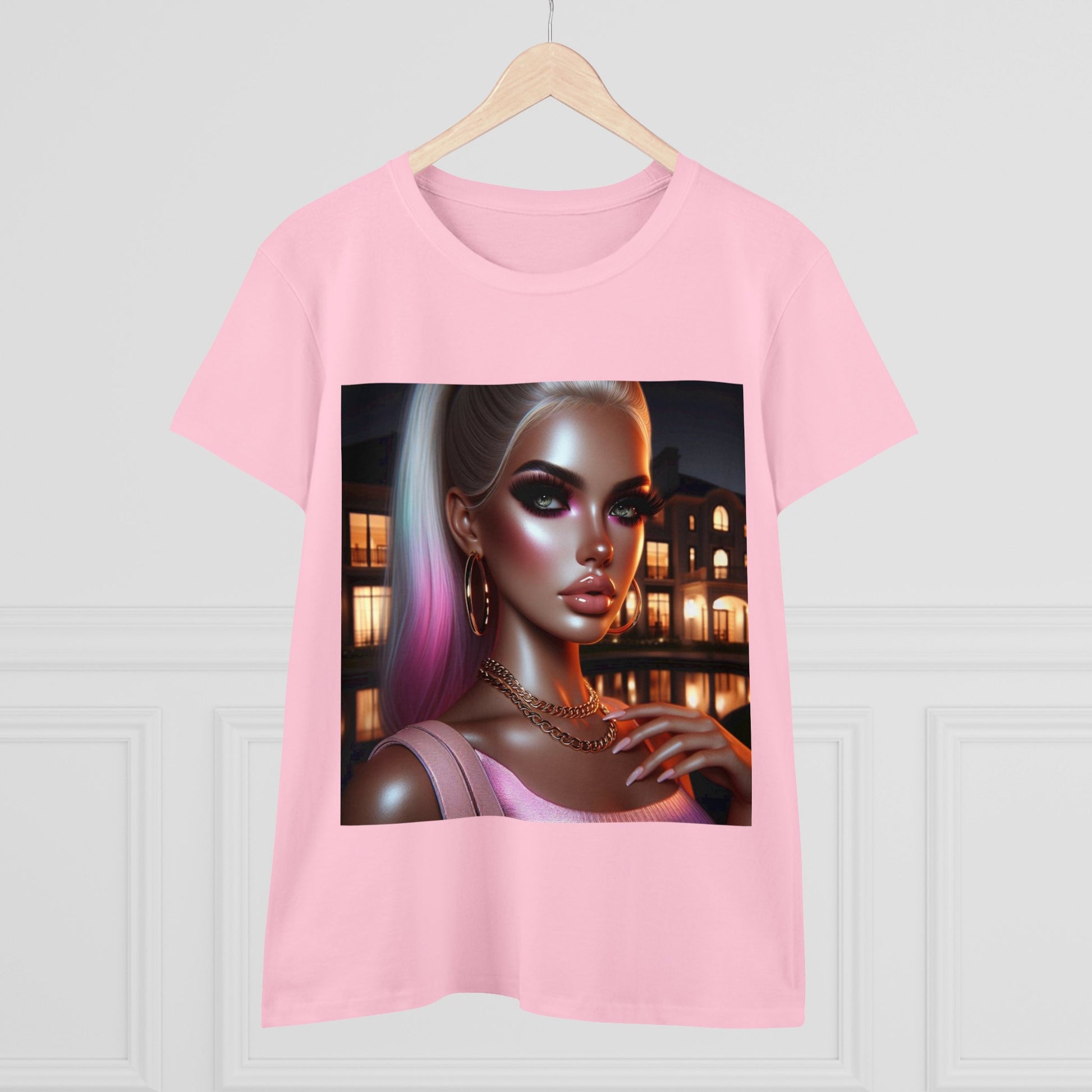 Pink at Night T-Shirt T-Shirt Printify