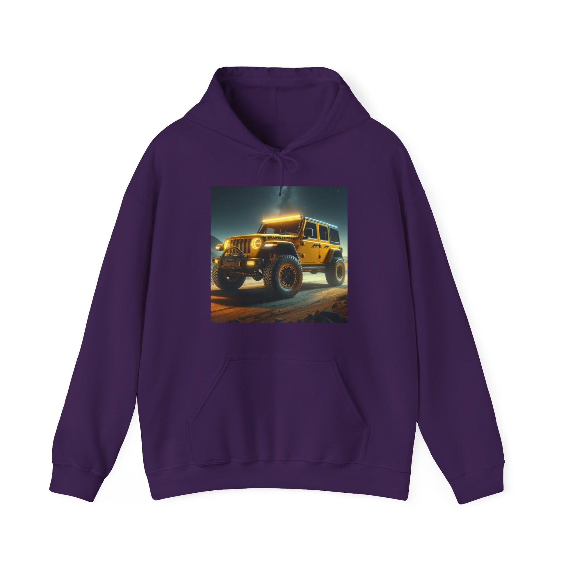 Yellow Rubicon Hoodie Hoodie Printify Purple S
