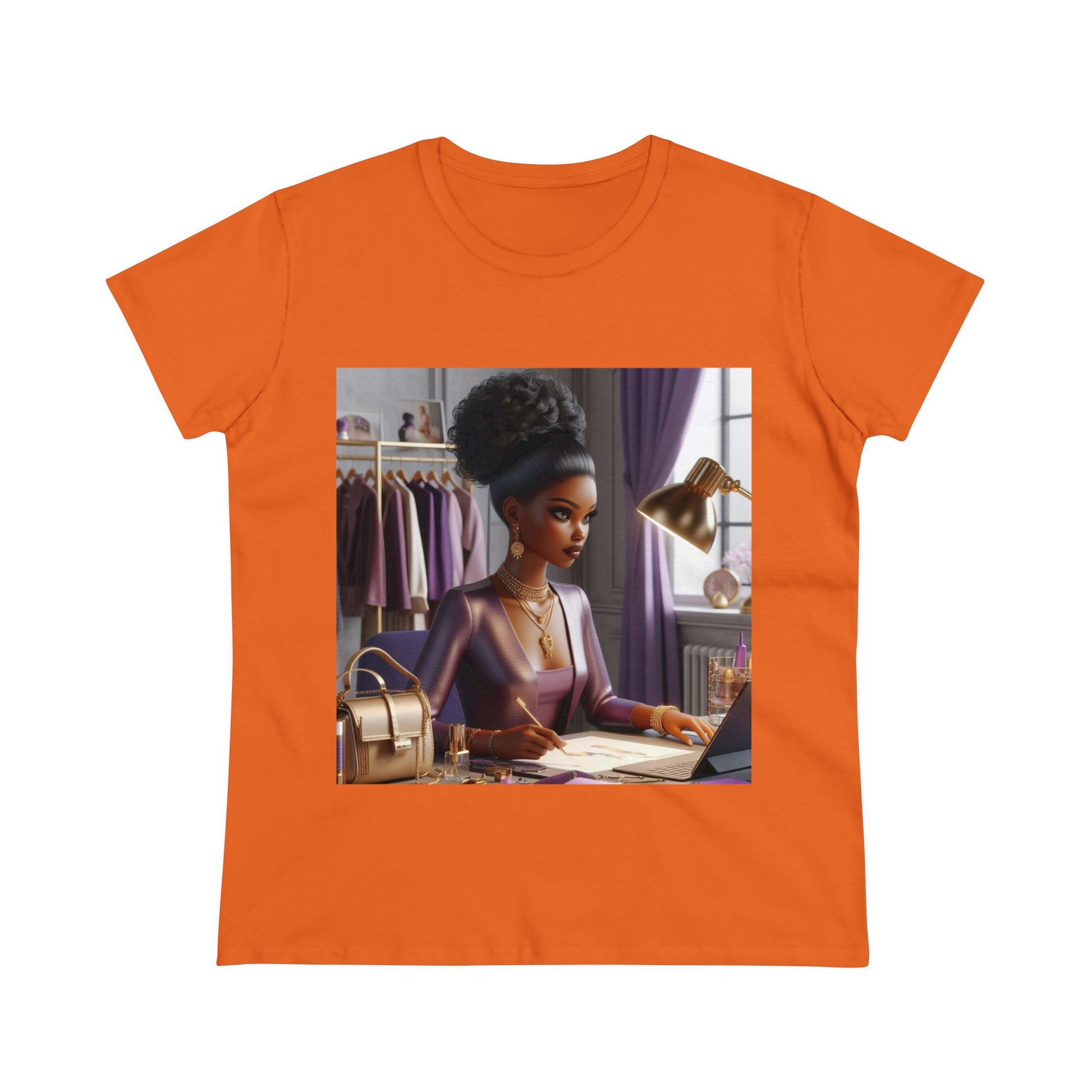 Fashion and Beauty T-Shirt T-Shirt Printify Orange S