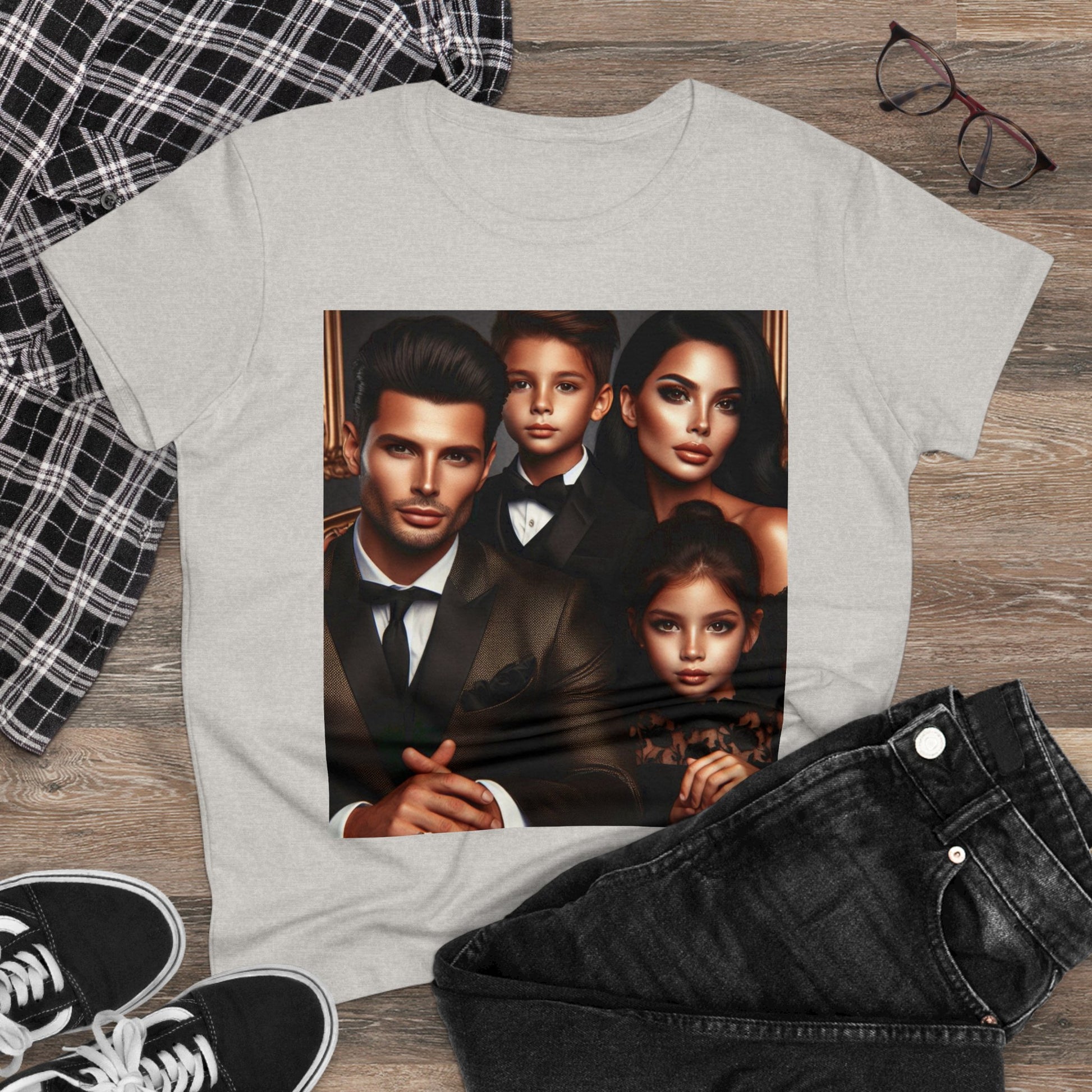 Family Portrait T-Shirt T-Shirt Printify
