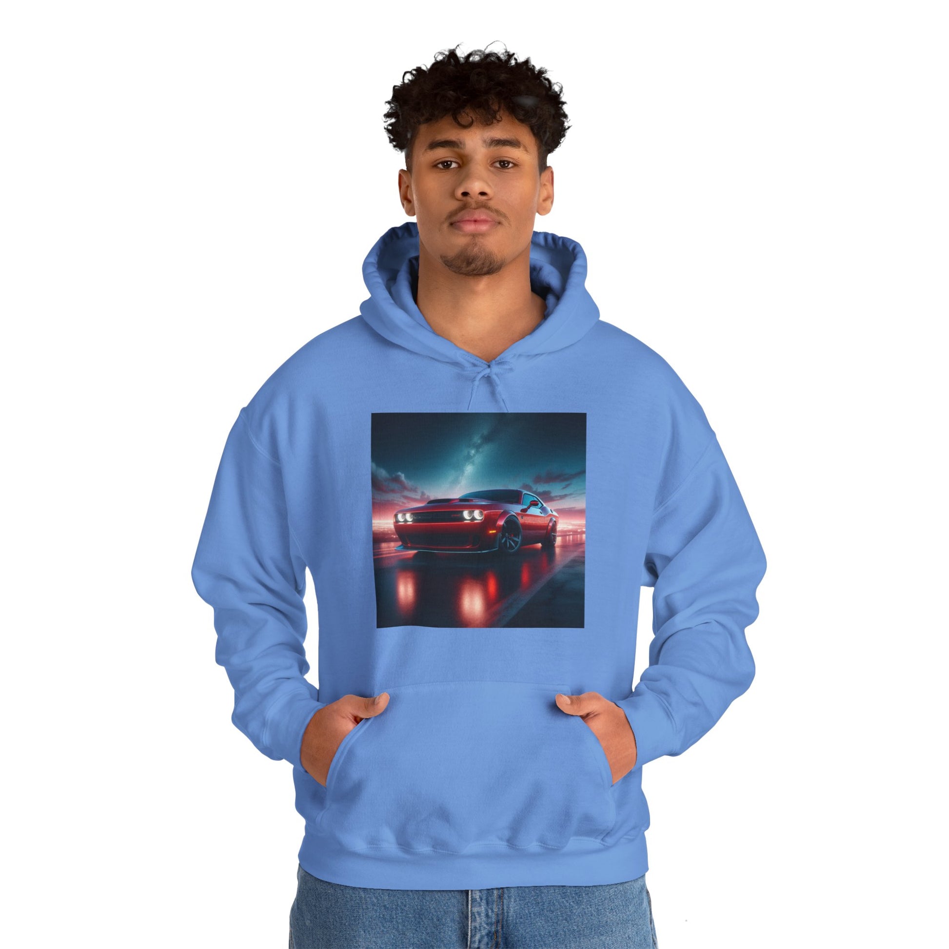 Red Challenger Hoodie Hoodie Printify