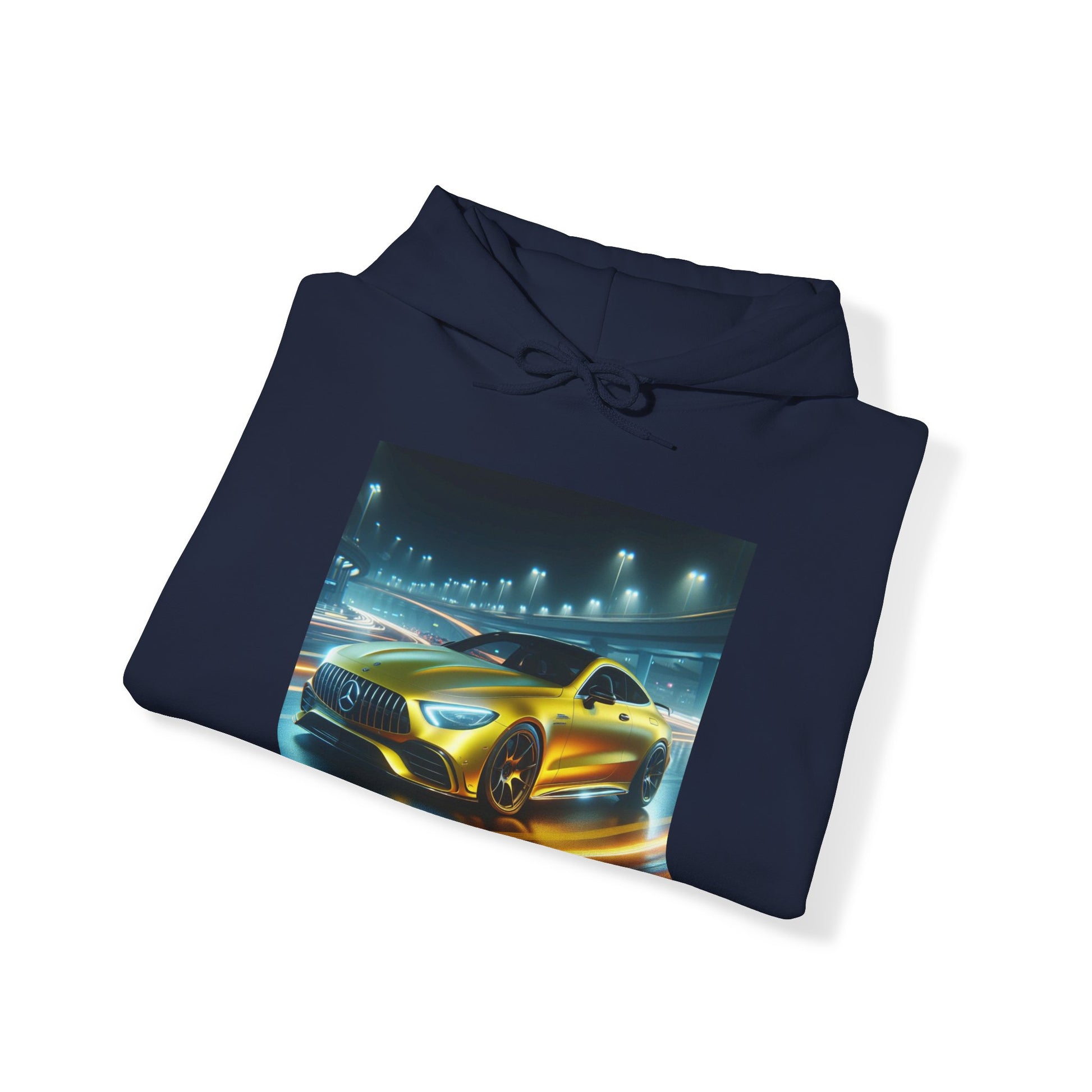 Yellow Mercedes Hoodie Hoodie Printify