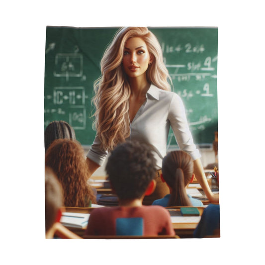 Class in Session Plush Blanket All Over Prints Printify 50" × 60"