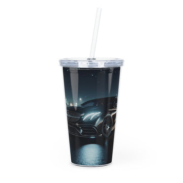 Black Mercedes Tumbler with Straw Mug Printify 20oz Transparent
