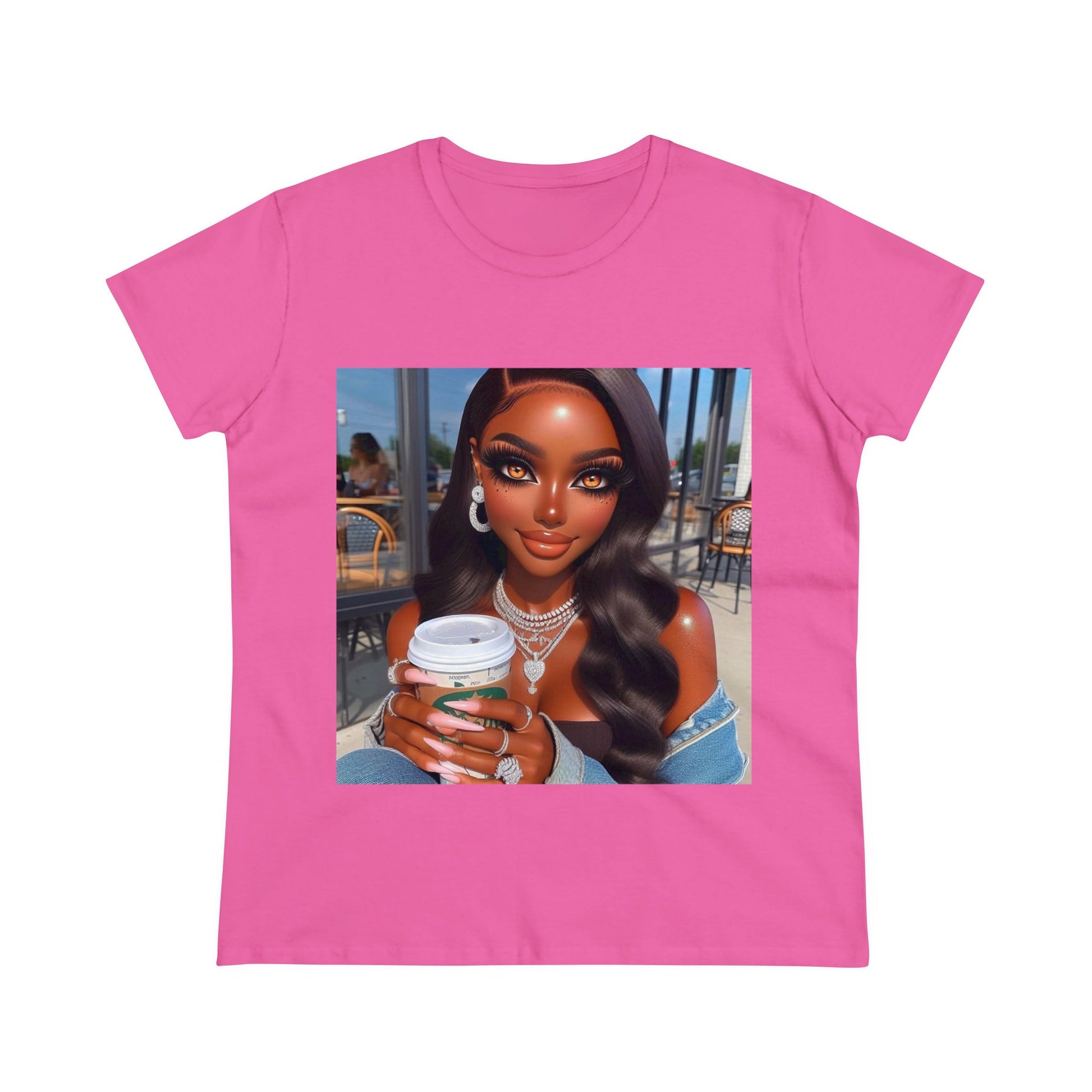 Coffee Beauty T-Shirt T-Shirt Printify Azalea S