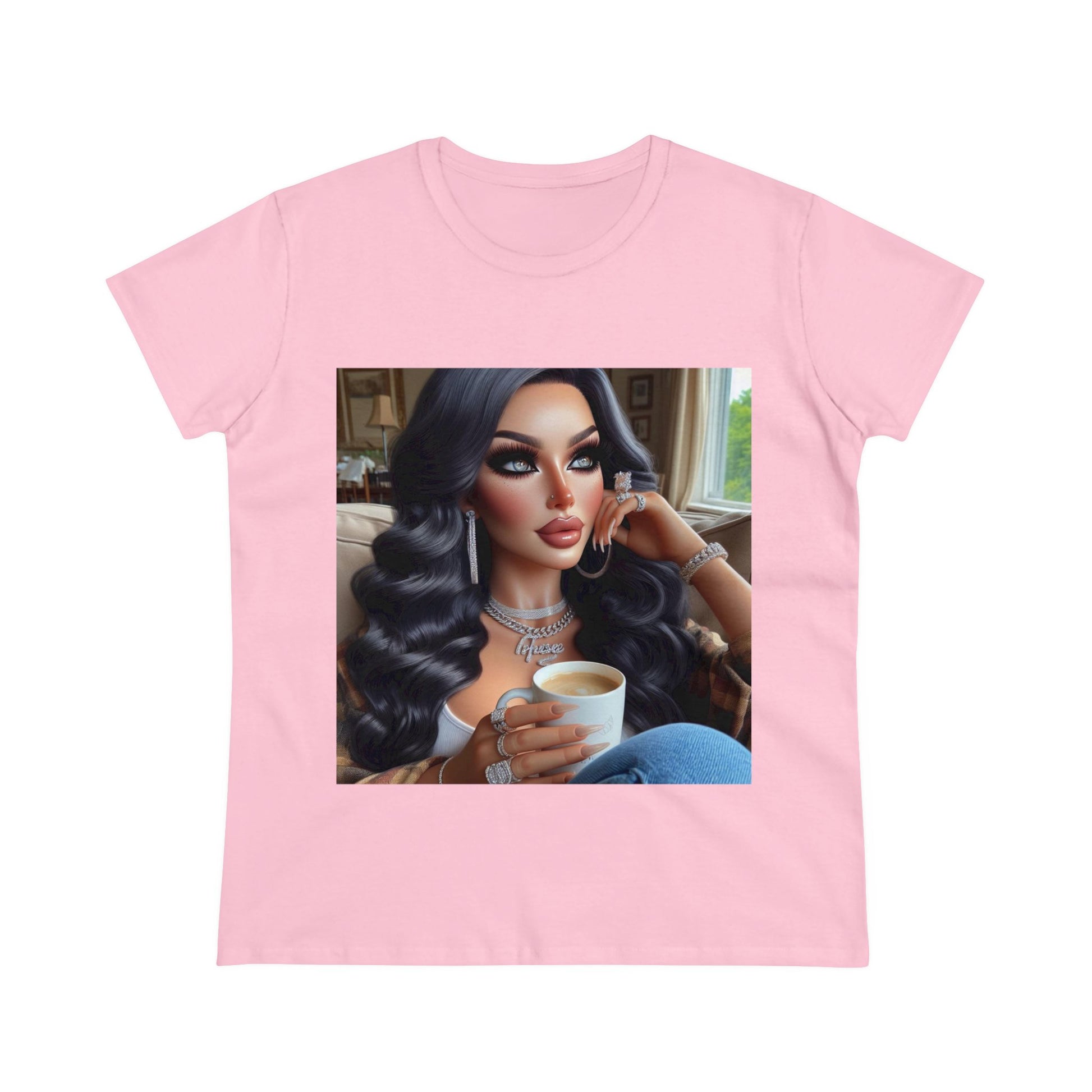 Coffee Break T-Shirt T-Shirt Printify Light Pink S
