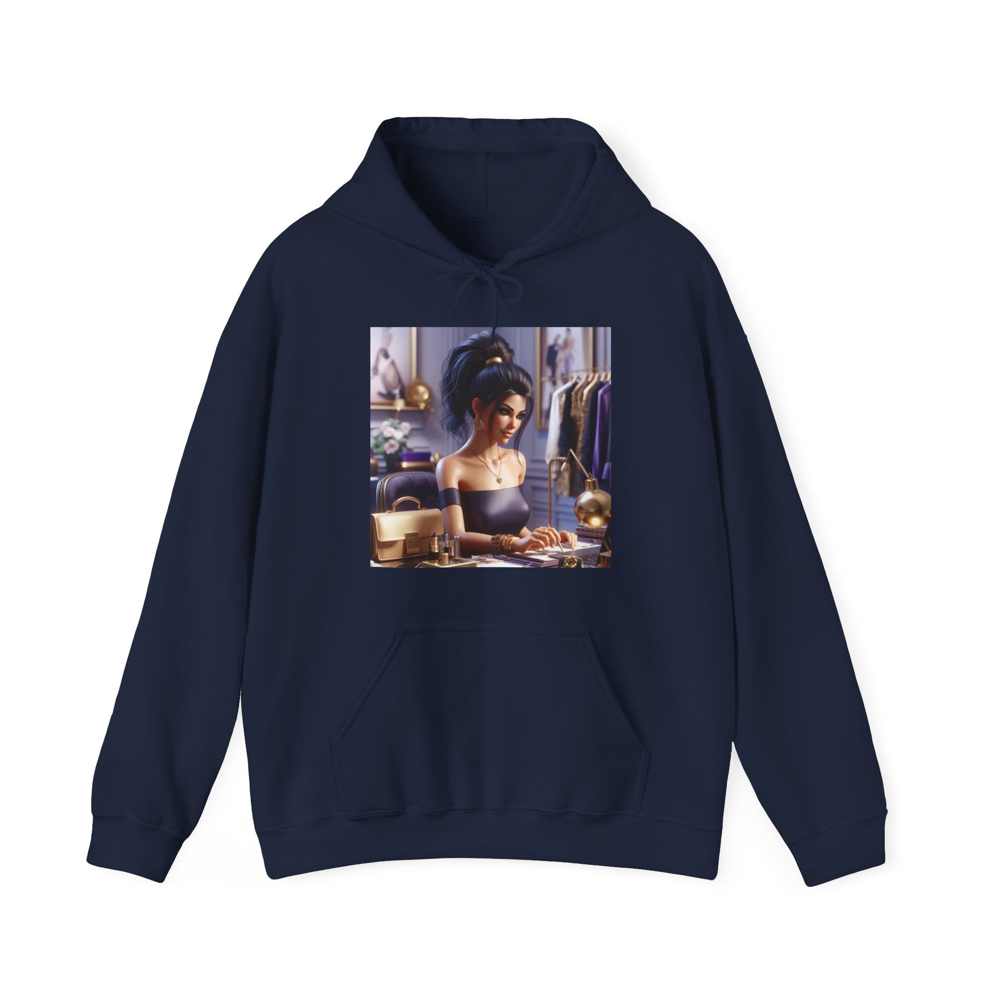 Fashion and Beauty Hoodie Hoodie Printify Navy S