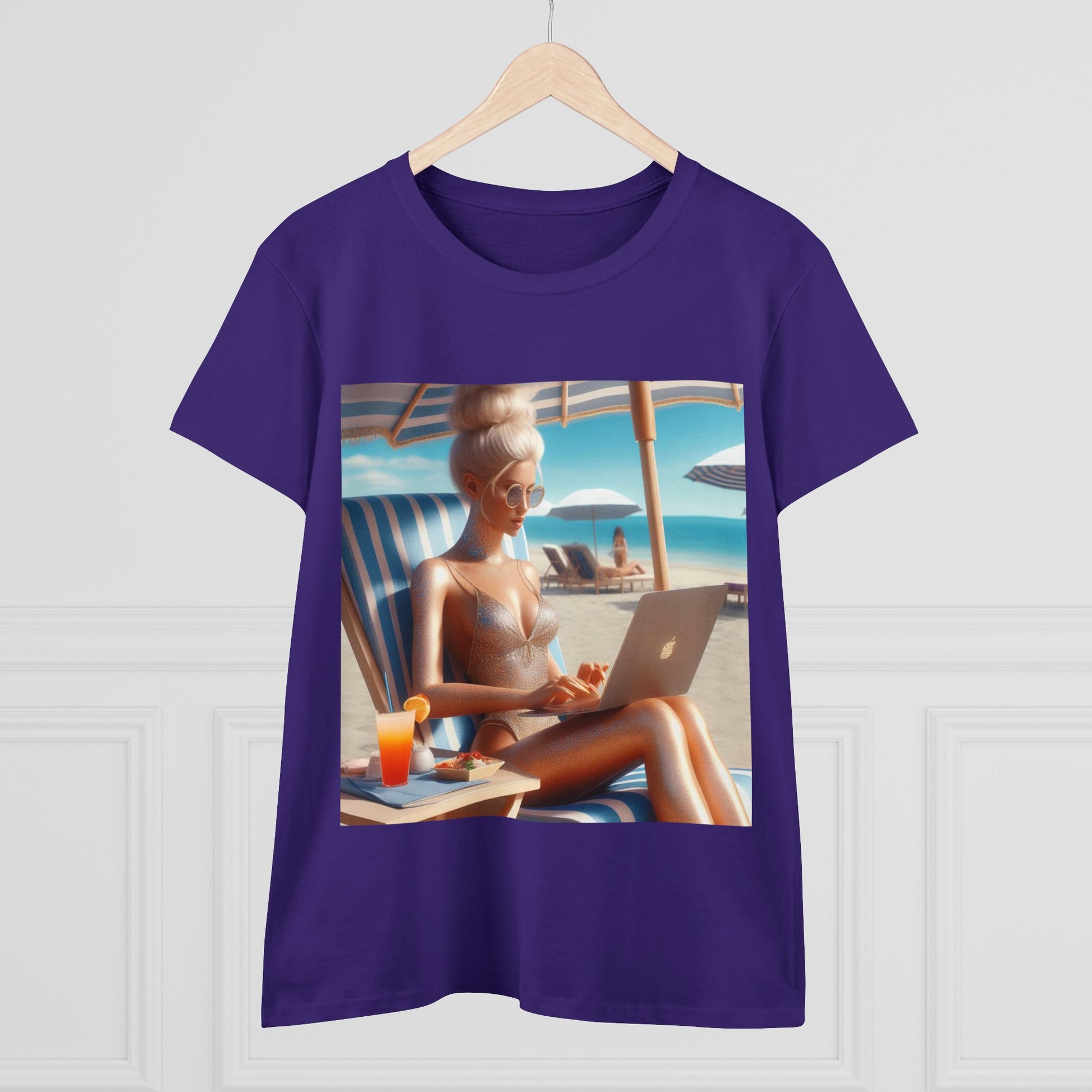 Work Day at the Beach T-Shirt T-Shirt Printify